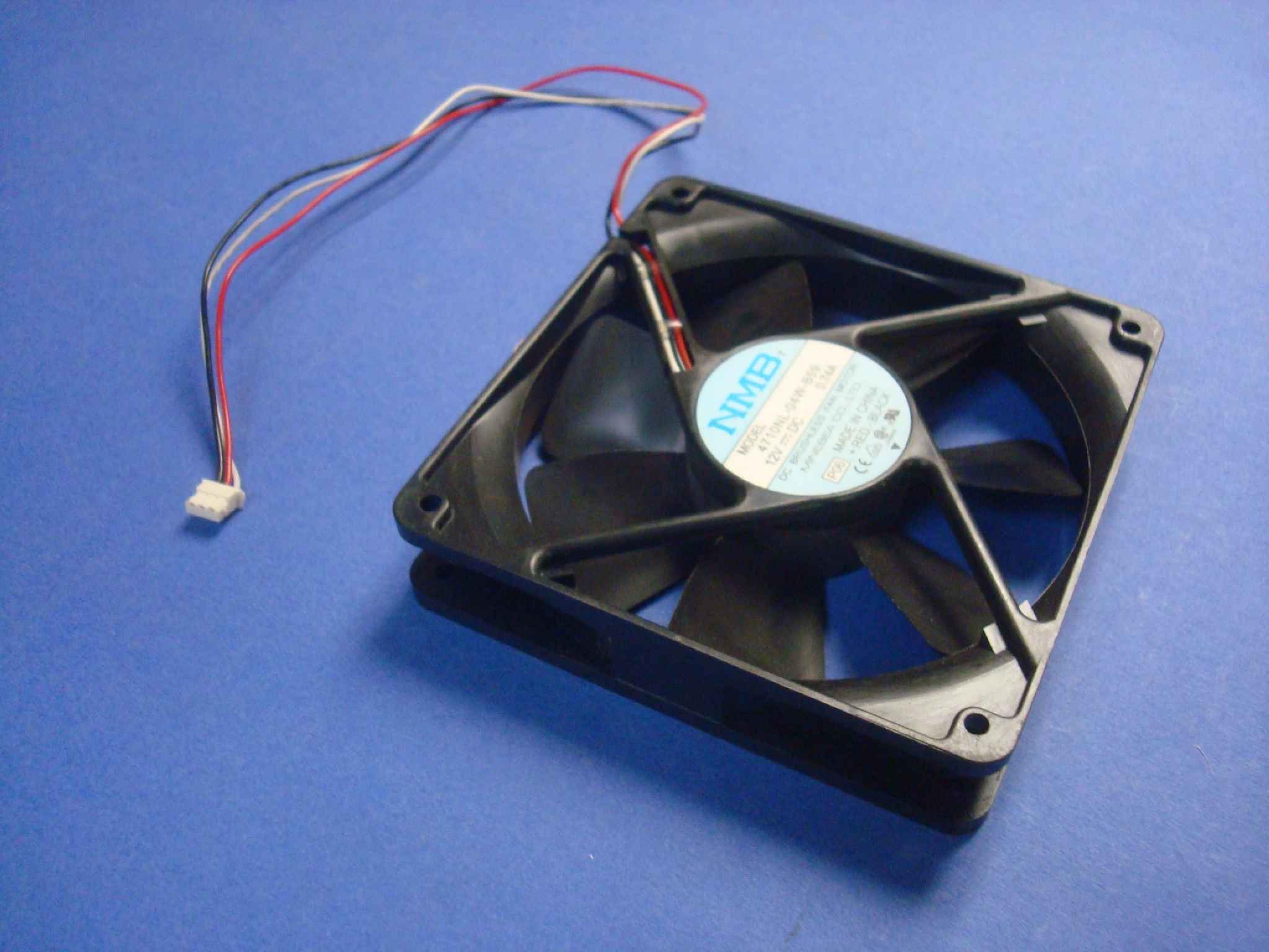 NMB / MINEBEA ELECTRONICS LTD 4710NL-04W-B59 12V DC 0.74A BRUSHLESS FAN 4.7 BY 1.5 INCHES 120MM 25MM , 13INCH 3WIRE CABLE WITH CONNECTOR P06