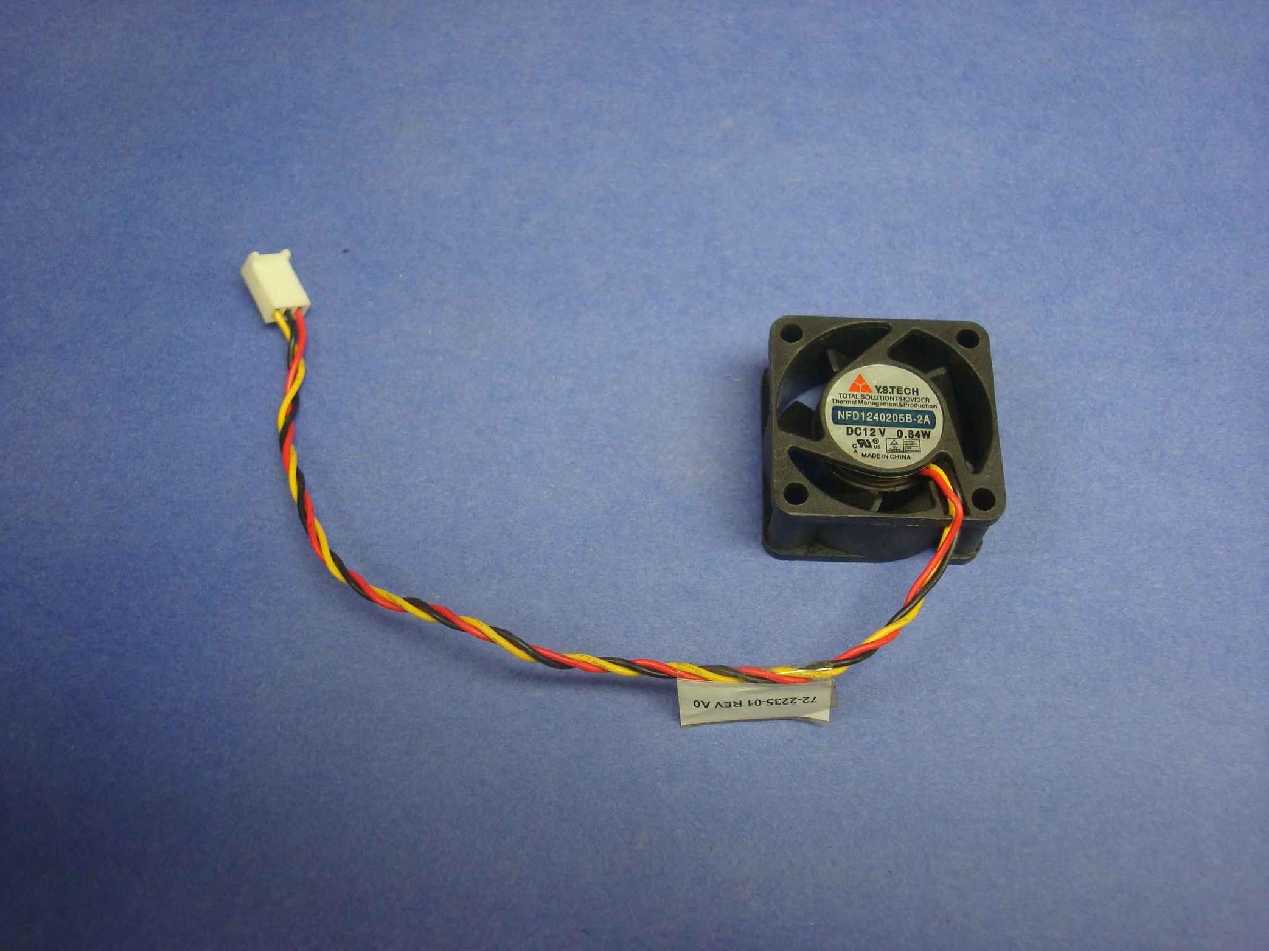 Y.S.TECH NFD1240205B-2A FAN DC12V 0.84A 40MM X 40MM X 20MM 1.57 INCH X 1.57 INCH X .6 INCH