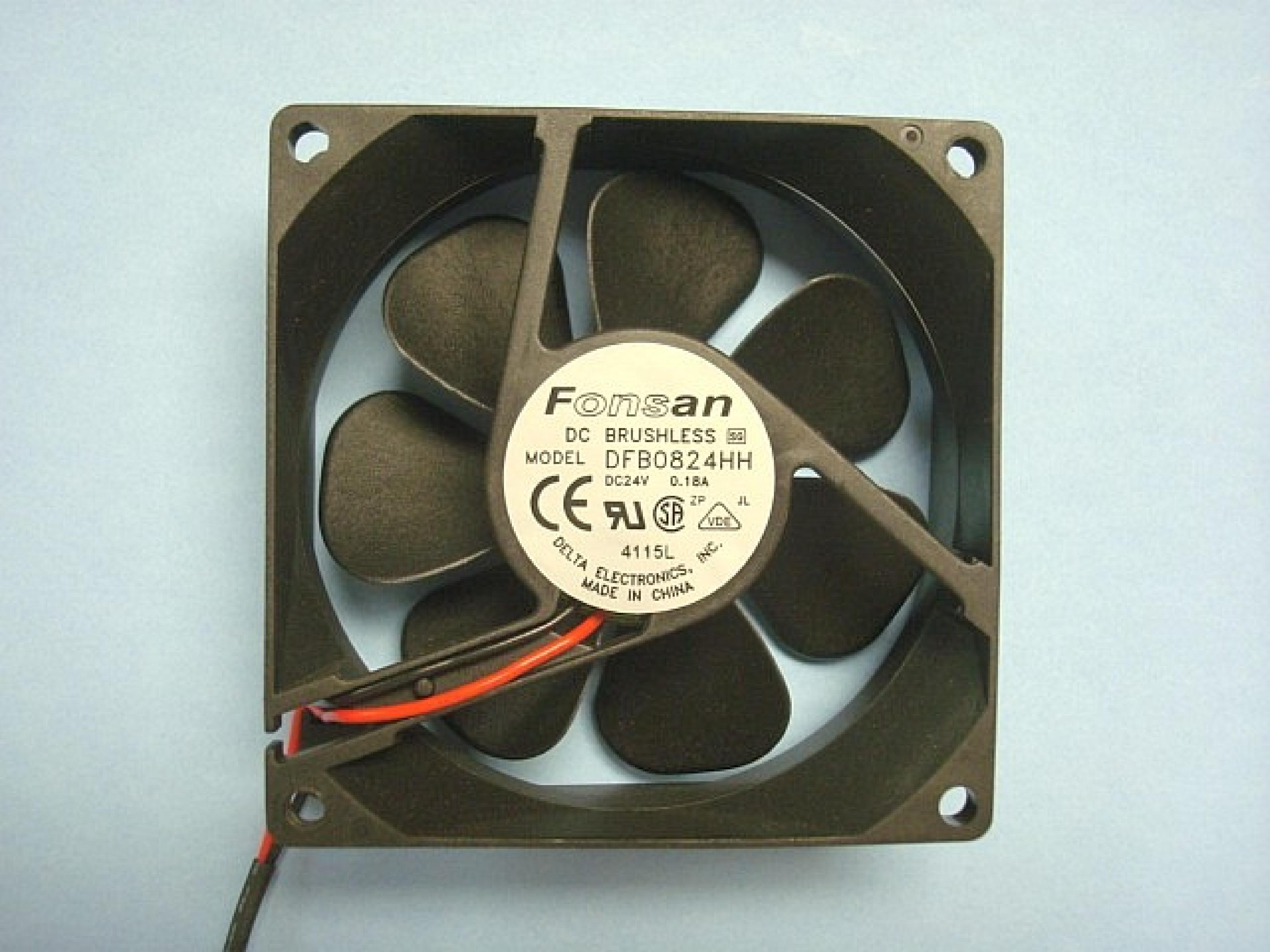 FONSAN DFB0824HH FAN DC24V 0.18A 80MM X 80MM X 25MM 3.2 INCH X 3.2 INCH X 1 INCH