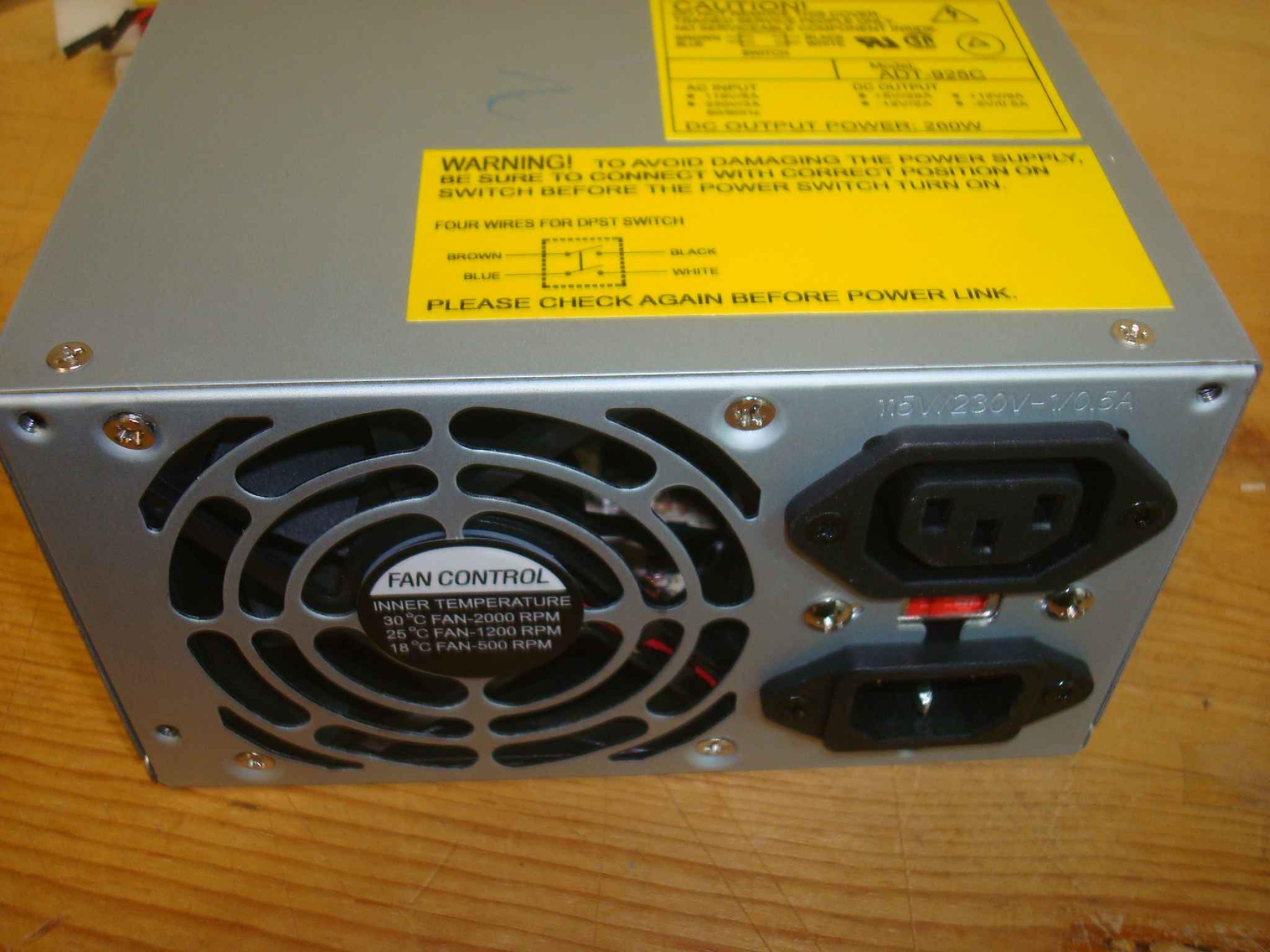 SKYNET ELECTRONICS ADT-925C CLONE 260W AT POWER SUPPLY WITH REMOTE SWITCH