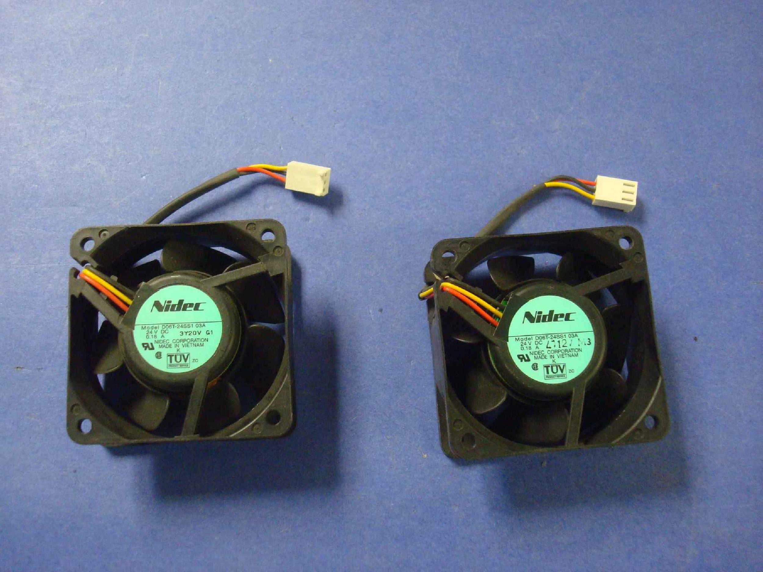 NIDEC D06T-24SS1 03A FAN 24V DC 60MM BY 25MM THREE WIRES, 3 INCH CABLE WITH CONNECTOR