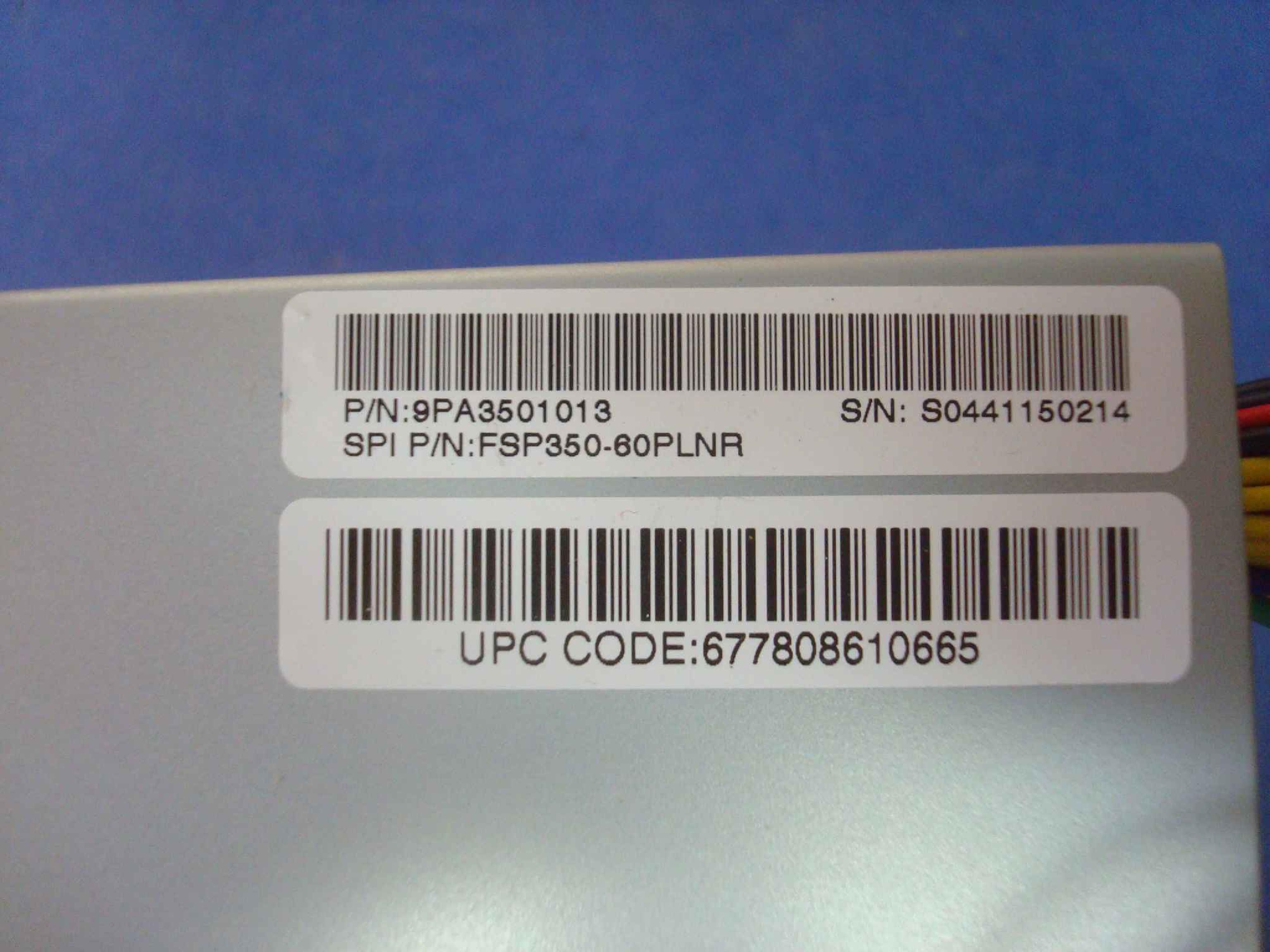 FSP GROUP / SPARKLE POWER INTL LTD / POWER MAN / YATE LOON / AOPEN / ACER FSP300-60PLN 300W 20PIN ATX POWER SUPPLY WITH P4 CONNECTOR