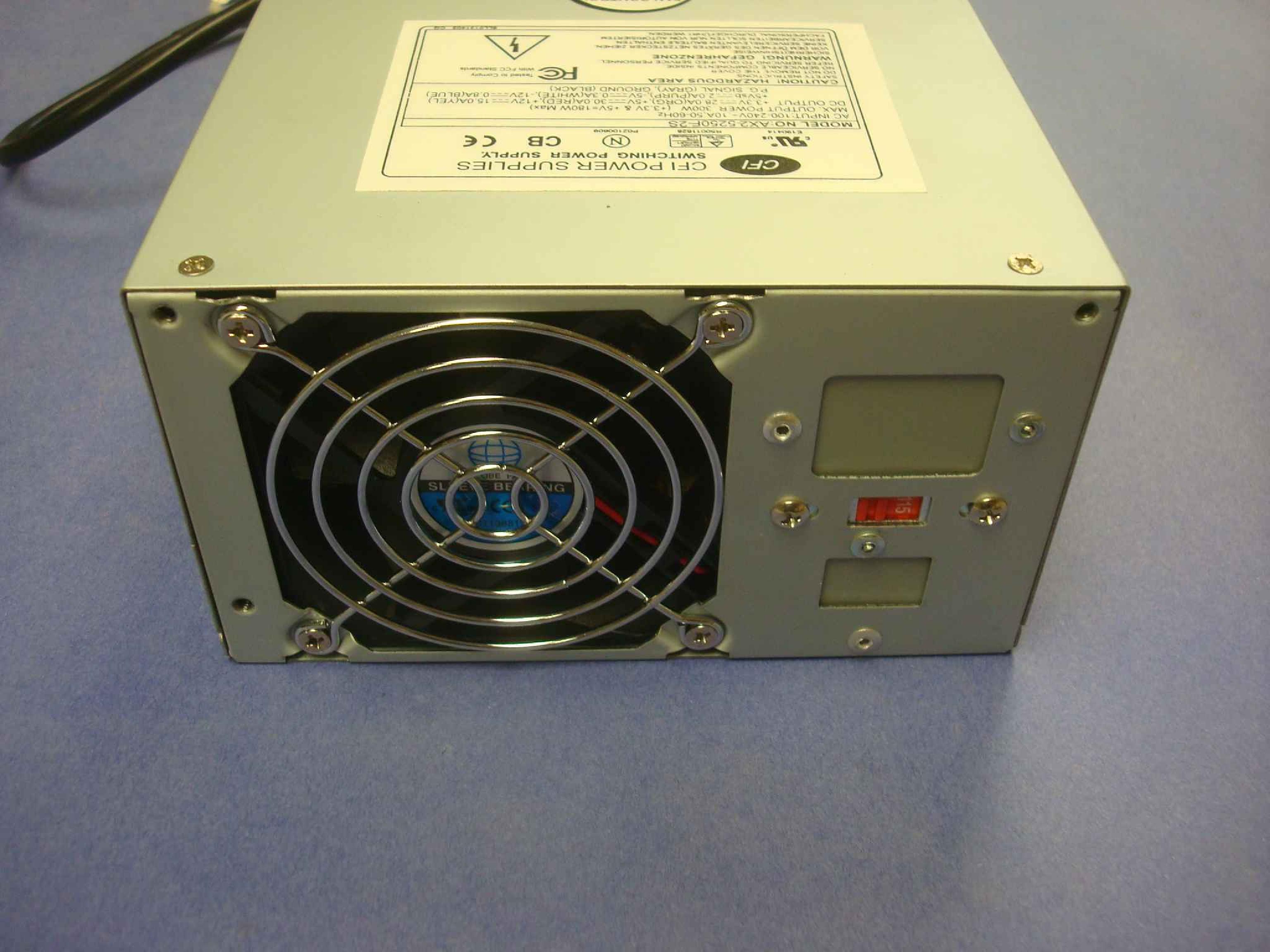 EMACS / ZIPPY / US POWER / CALIFORNIA PC PRODUCTS AX2-5250F CLONE 250W ATX POWER SUPPLY