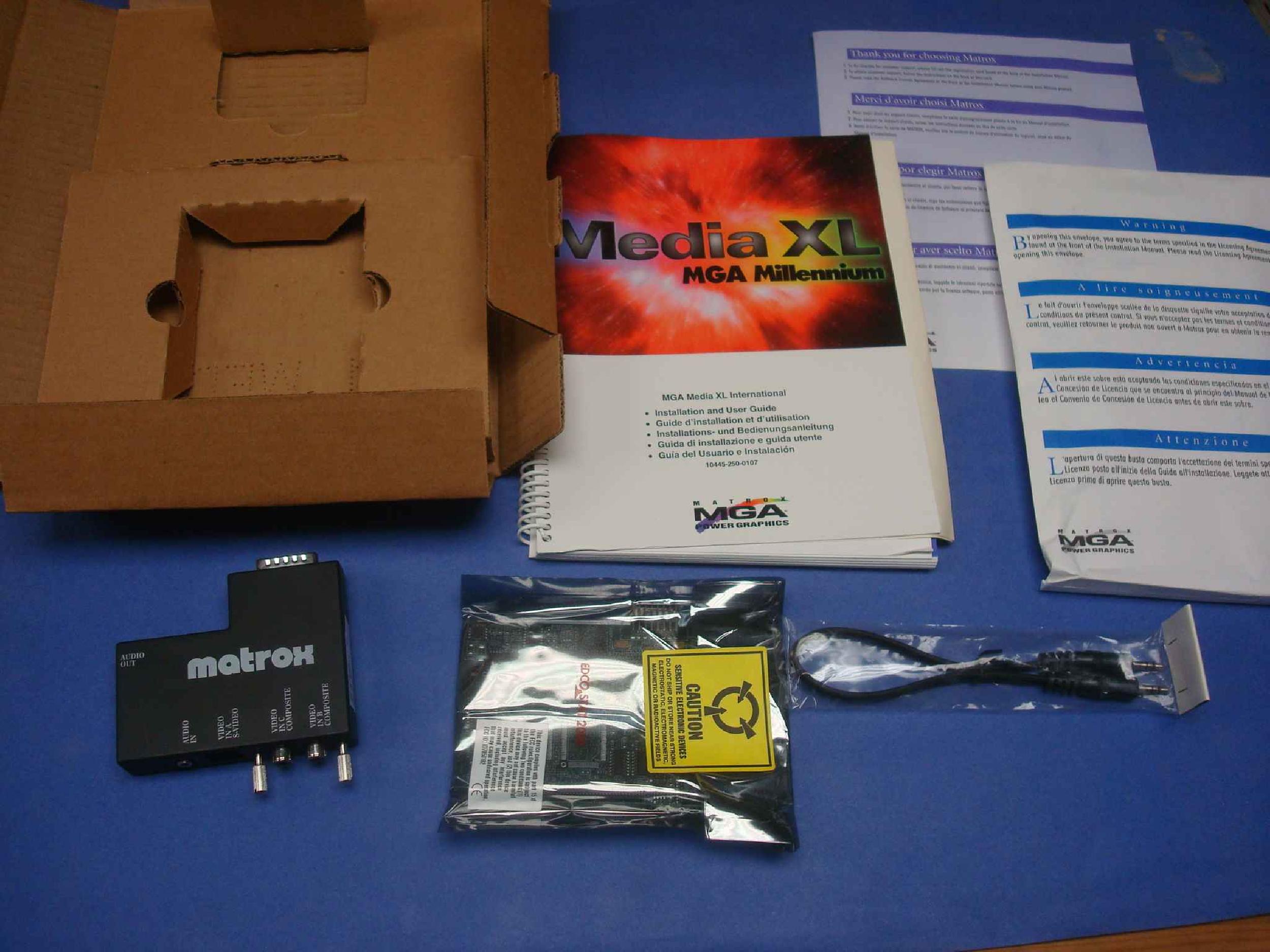 MATROX MGA-MIL/MODMC MEDIA XL-MPEG