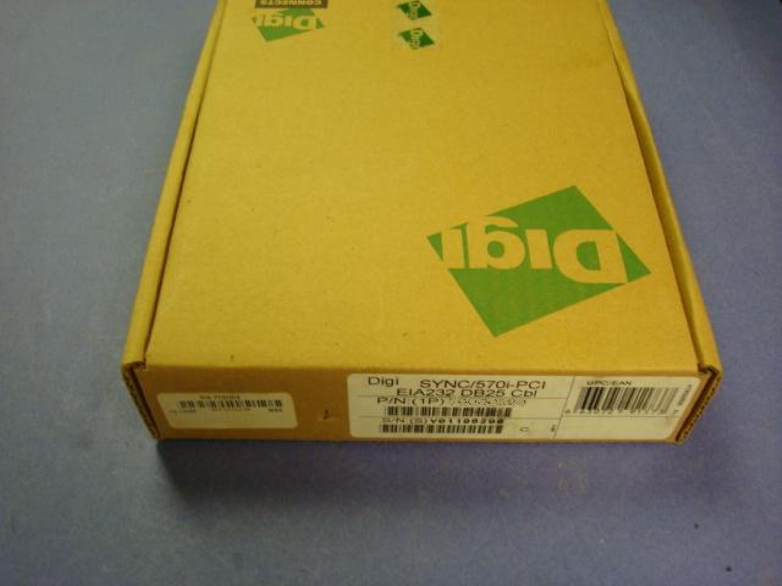 DIGI INTERNATIONAL 63000003-01 SYNC/570I-PCI EIA232 DB25 CABLE