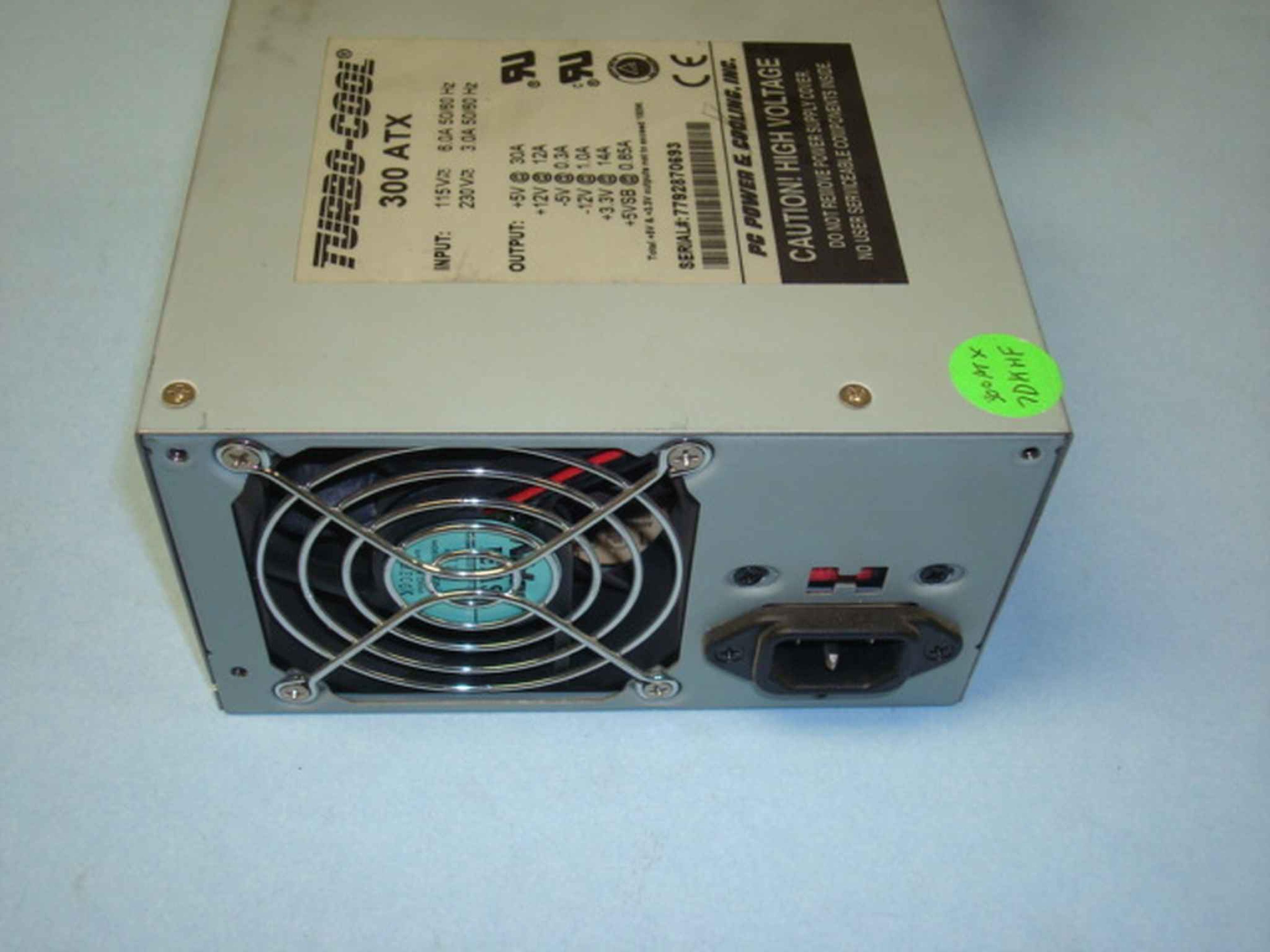 PC POWER AND COOLING 300ATX TURBO-COOL CLONE IN STOCK 300 WATT ATX POWER SUPPLY LONG LONG CABLES