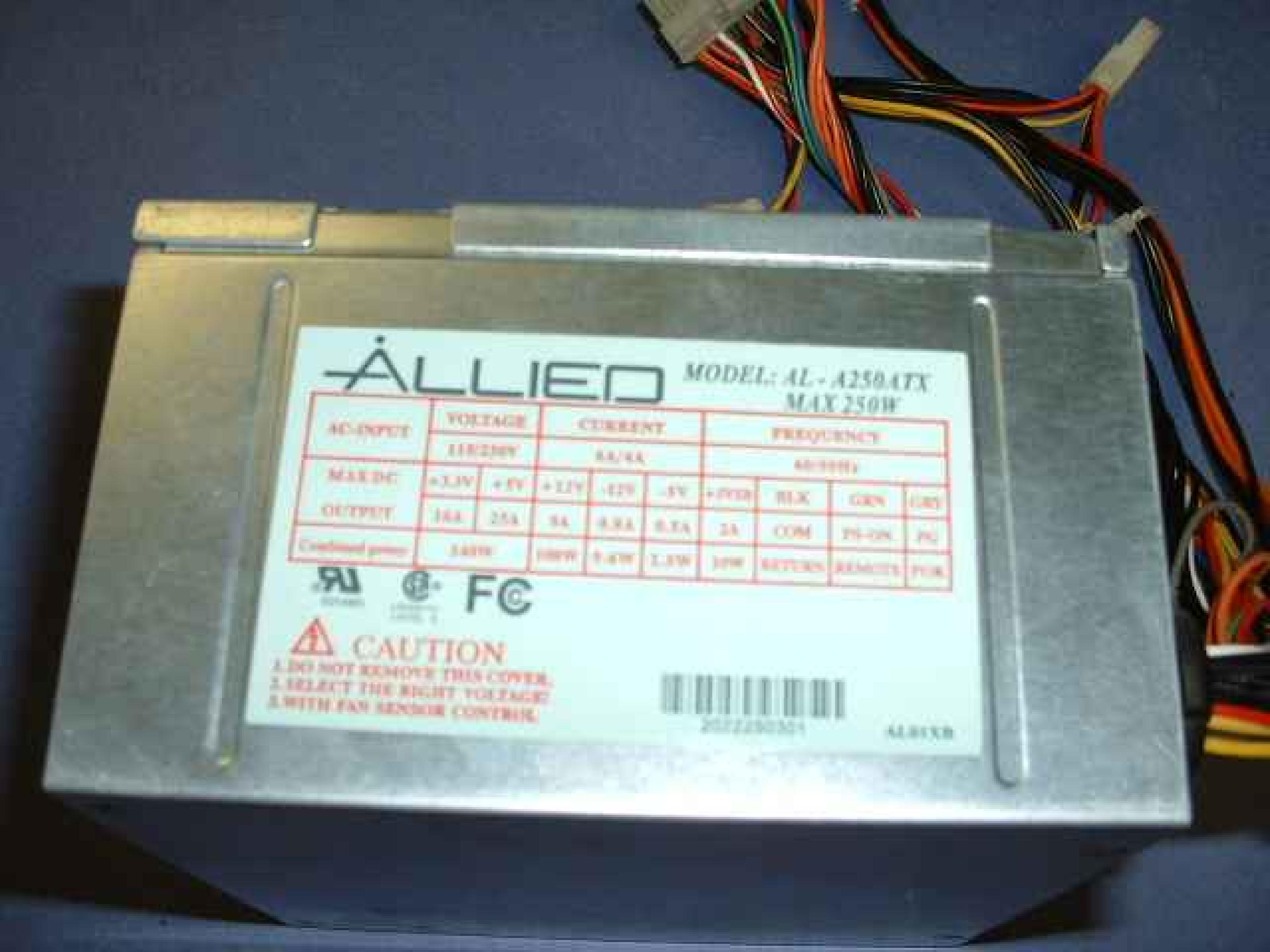 ALLIED AL-A250ATX COMPATIBLES IN STOCK 250W ATX POWER SUPPLY