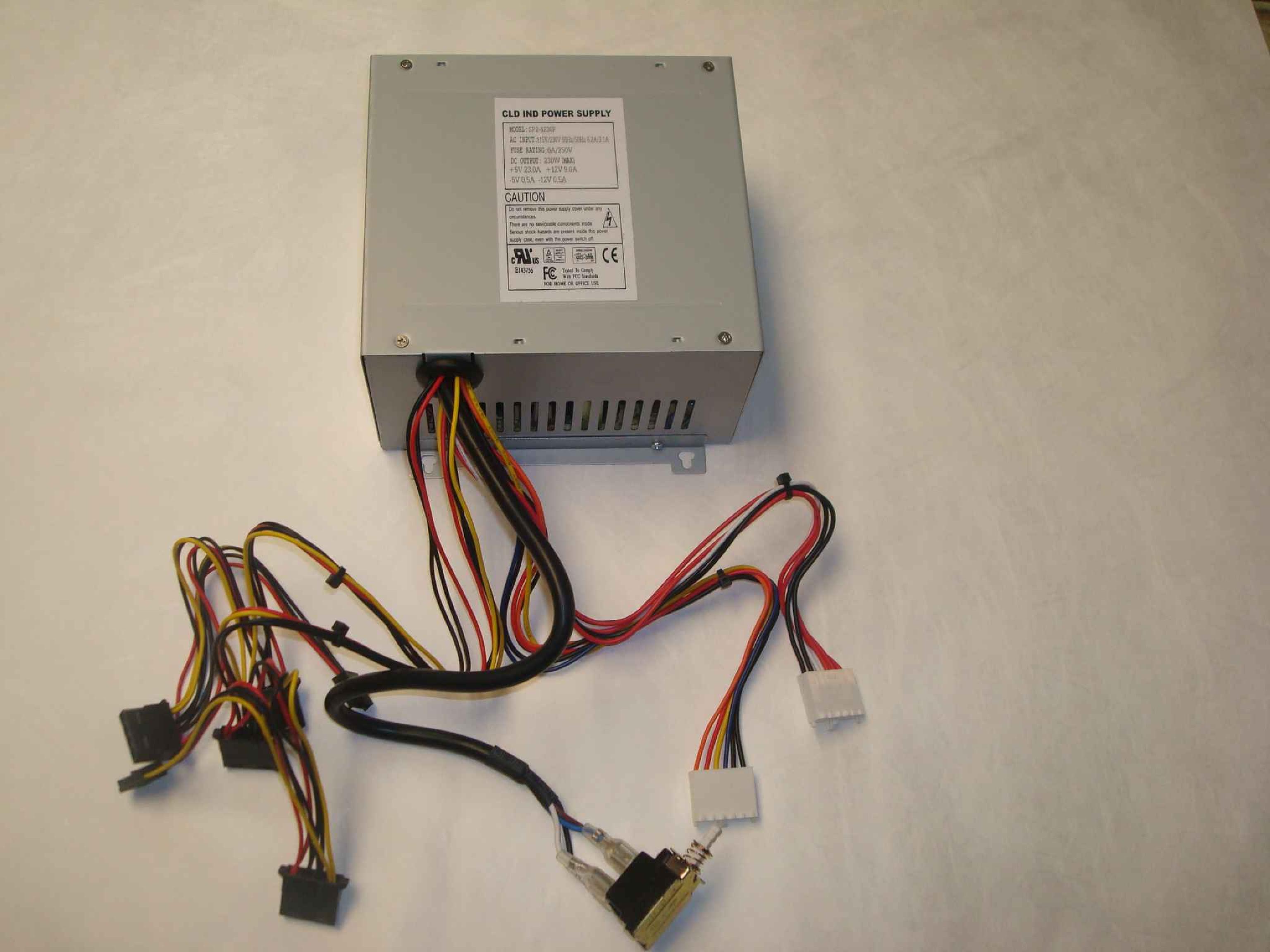 EMACS / ZIPPY / US POWER / CALIFORNIA PC PRODUCTS SP2-4230F CLONE 230W AT POWER SUPPLY