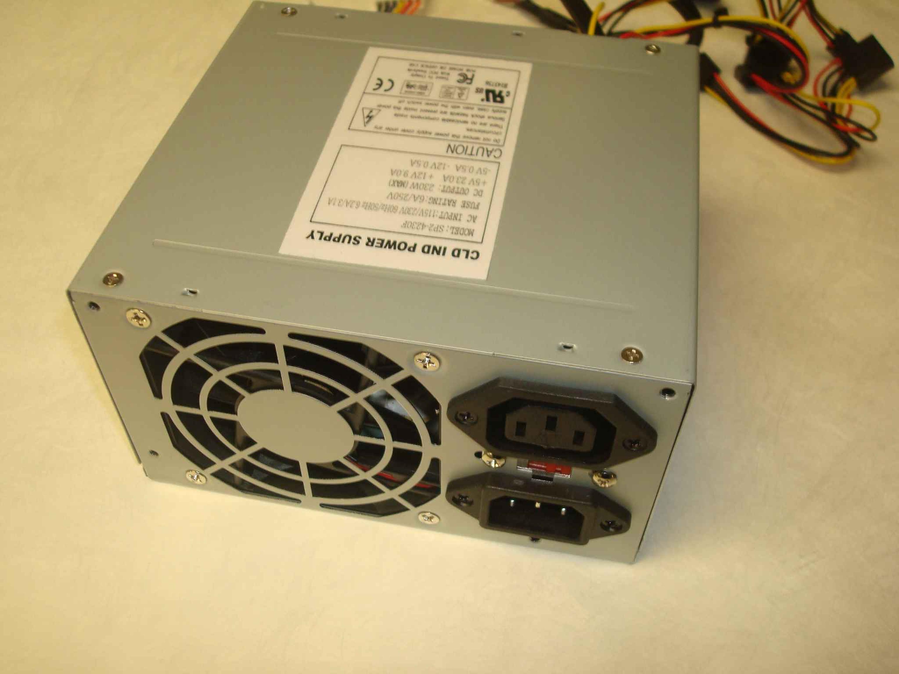 EMACS / ZIPPY / US POWER / CALIFORNIA PC PRODUCTS SP2-4230F CLONE 230W AT POWER SUPPLY