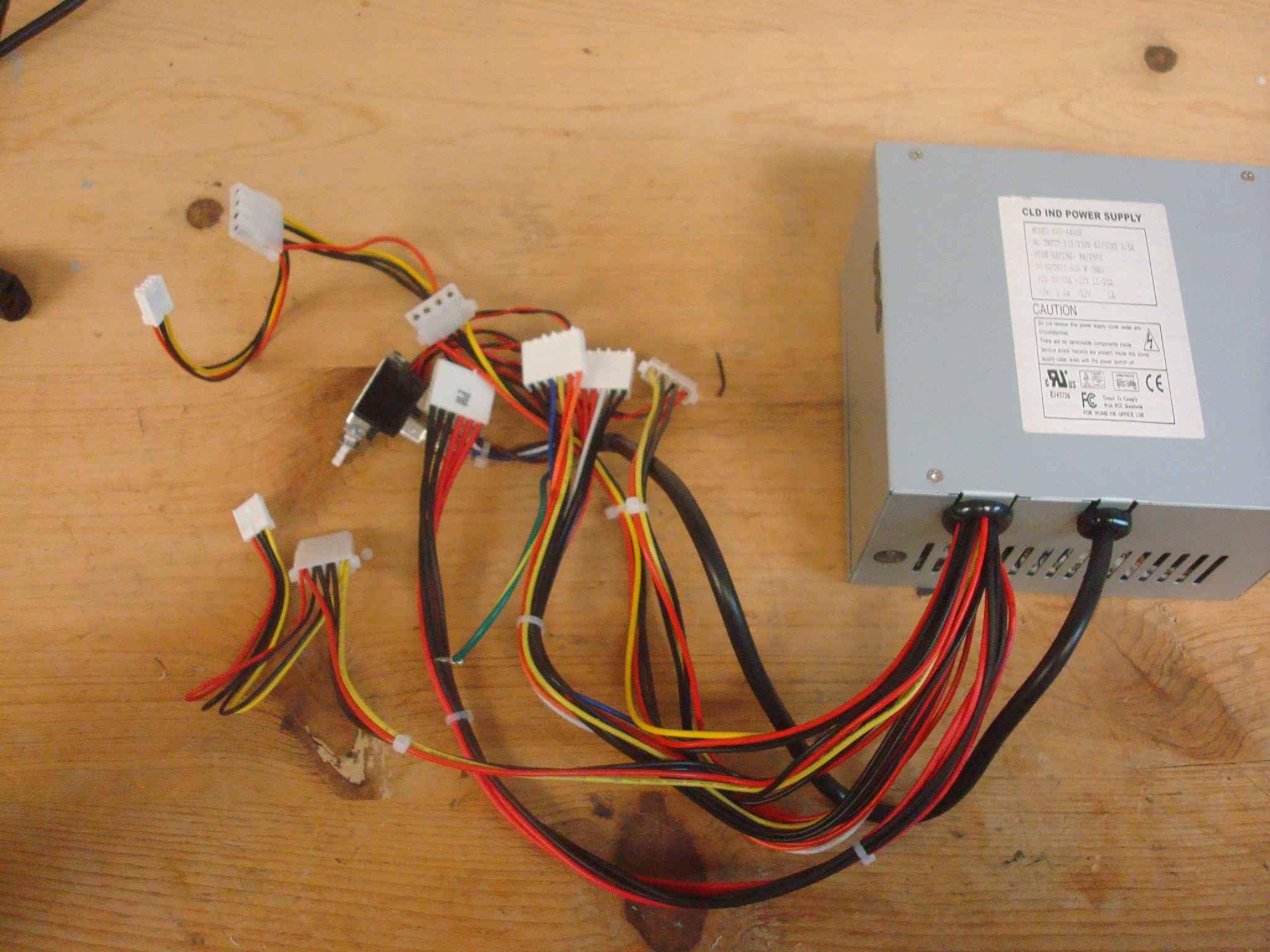 EMACS / ZIPPY / US POWER / CALIFORNIA PC PRODUCTS SP2-4400F-CLONE 400W AT POWER SUPPLY WITH REMOTE SWITCH