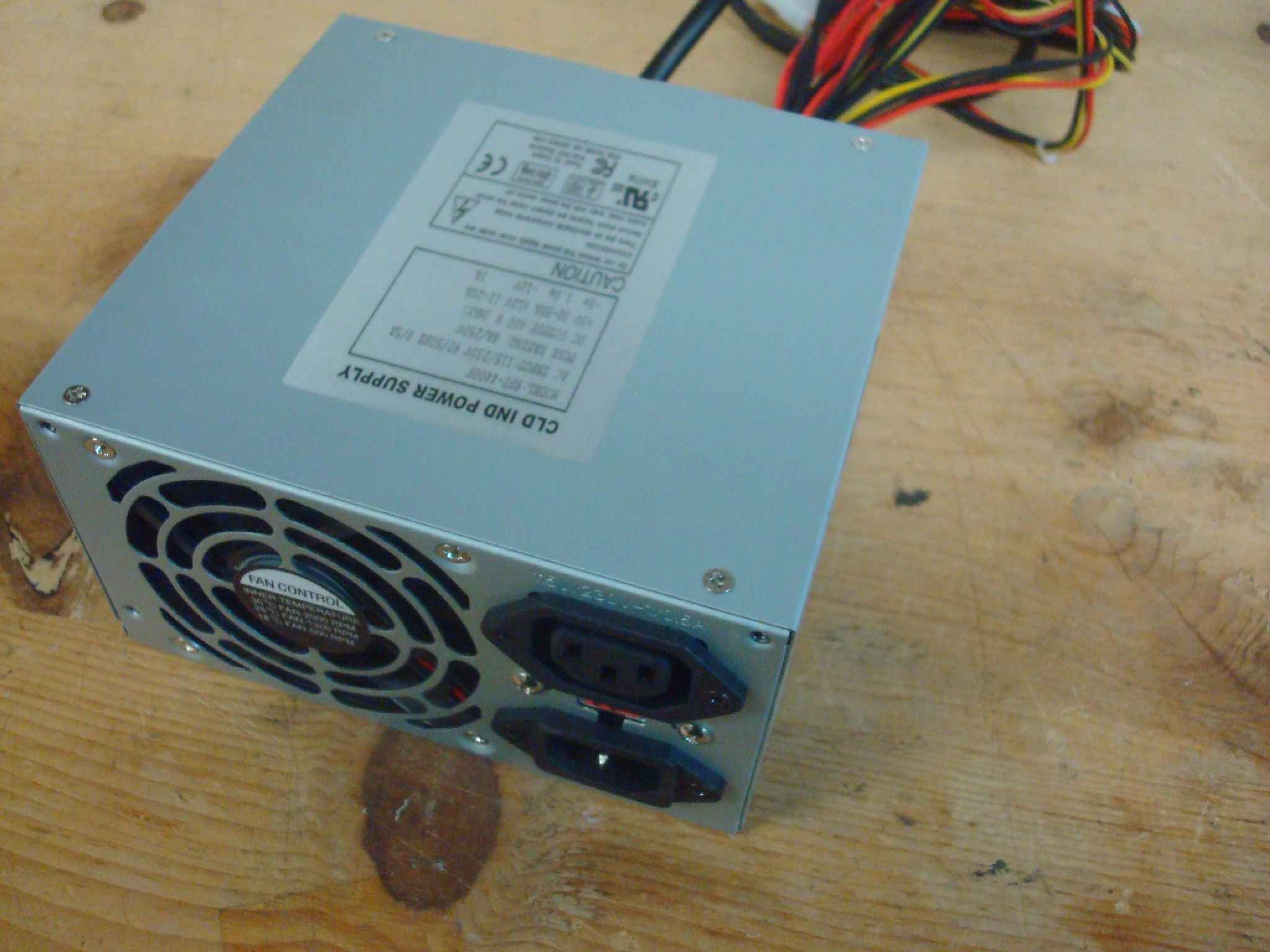 EMACS / ZIPPY / US POWER / CALIFORNIA PC PRODUCTS SP2-4400F-CLONE 400W AT POWER SUPPLY WITH REMOTE SWITCH