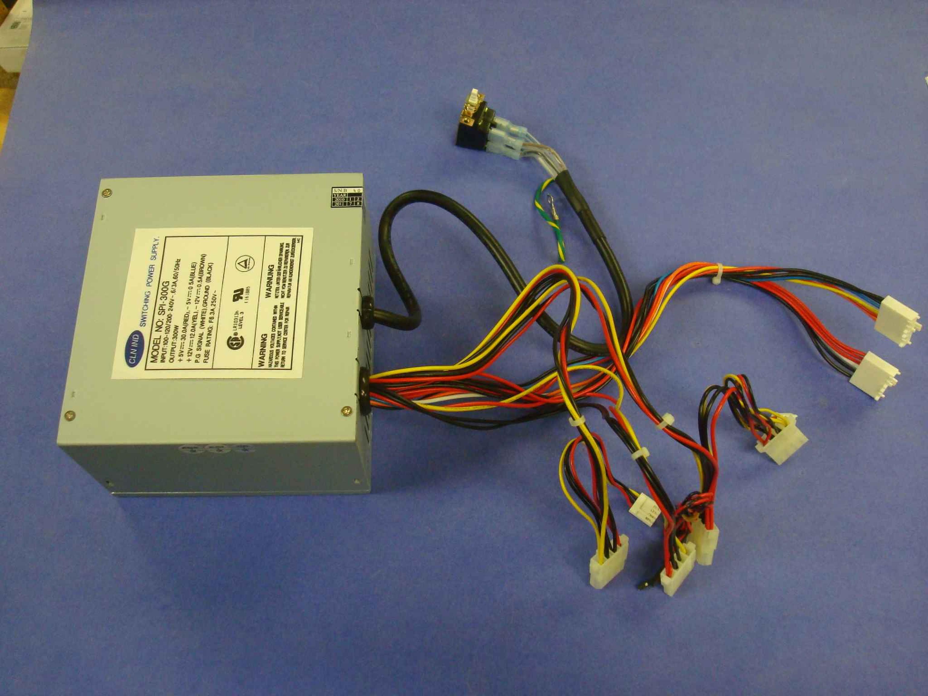 FSP GROUP / SPARKLE POWER INTL LTD / POWER MAN / YATE LOON / AOPEN / ACER 9PP3000115 COMPATIBLE 300W AT POWER SUPPLY W/REMOTE SWITCH AND LONG CABLES