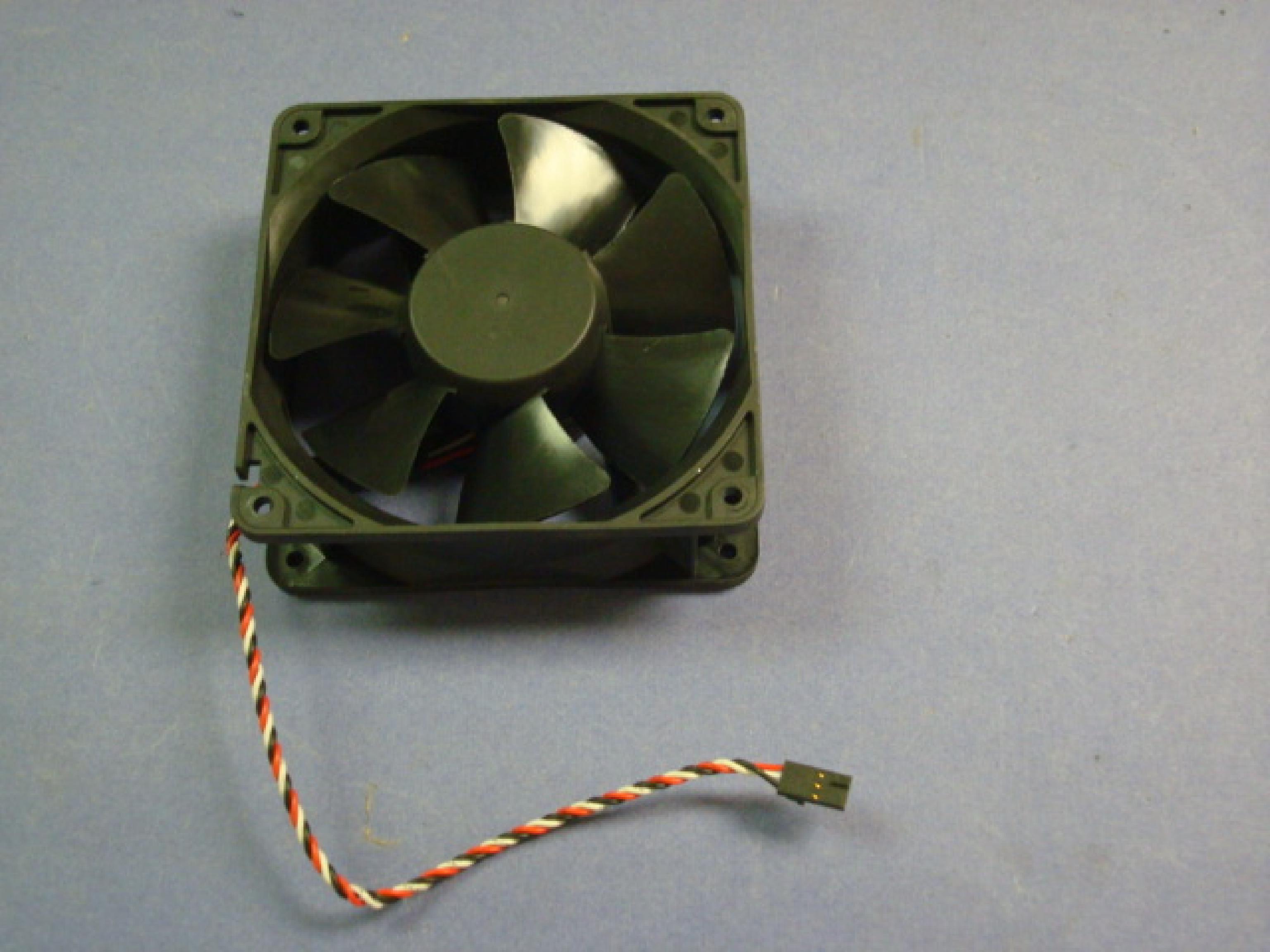 JMC DATECH 1238-12HBTA-1 DELL PN 6J852 FAN 12V DC 1.5A 120MM BY 37MM, 4 3/4 BY 1 1/2 INCHES, 9 INCH 3 WIRE CABLE WITH CONNECTOR