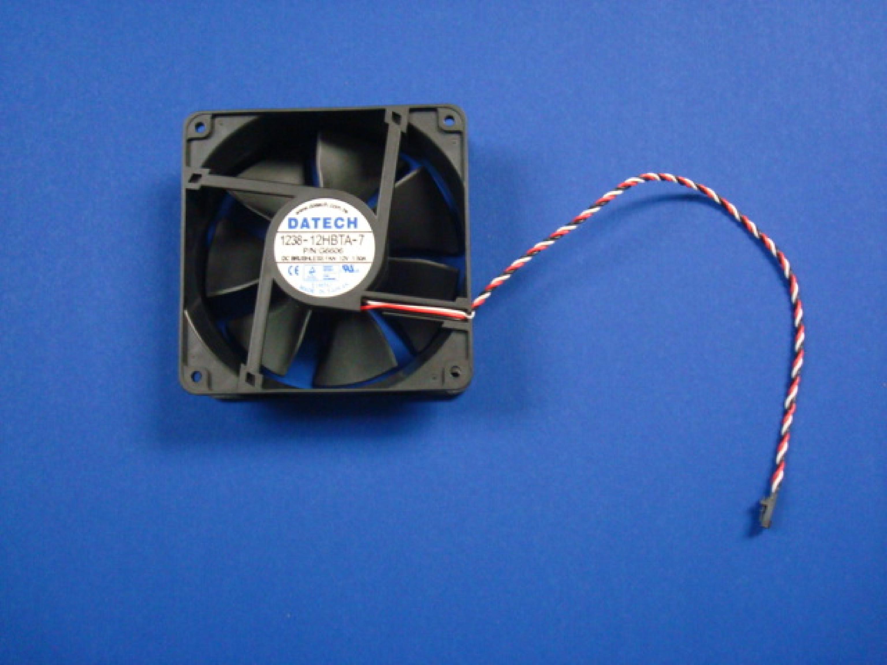 DATECH 1238-12HBTA-7 CLONE FAN 12V DC 1.5A 120MM BY 37MM, 4 3/4 BY 1 1/2 INCHES, 7 INCH 3 WIRE CABLE WITH CONNECTOR