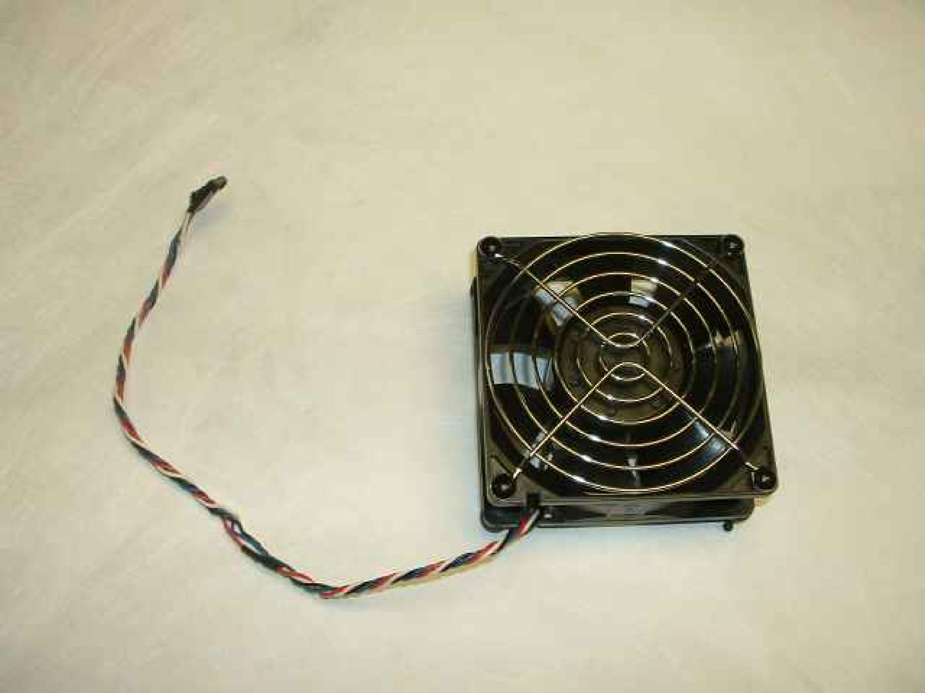 NMB-MAT 3612KL-04W-B66 NEW PULL FROM DELL, FAN 12VDC .68A 90MM BY 32MM, 3 5/8 BY 1 1/4 INCHES, 11 INCH 4 WIRE CABLE WITH 5 PIN DELL CONNECTOR