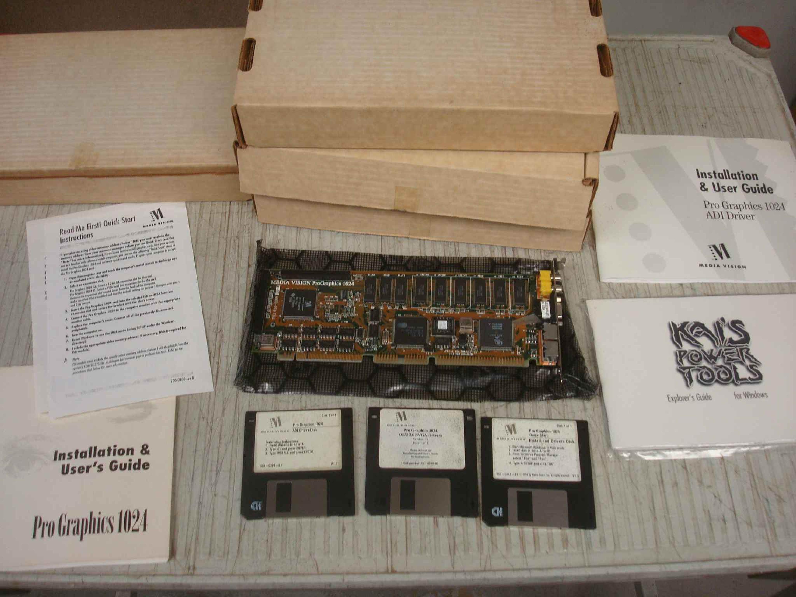 MEDIA VISION 600-0095-01 VESA LOCAL BUS CIRRUS LOGIC CL-GD5402-65QC-B COMPOSITE NTSC IN/OUT SVHS SVIDEO NTSC IN/OUT