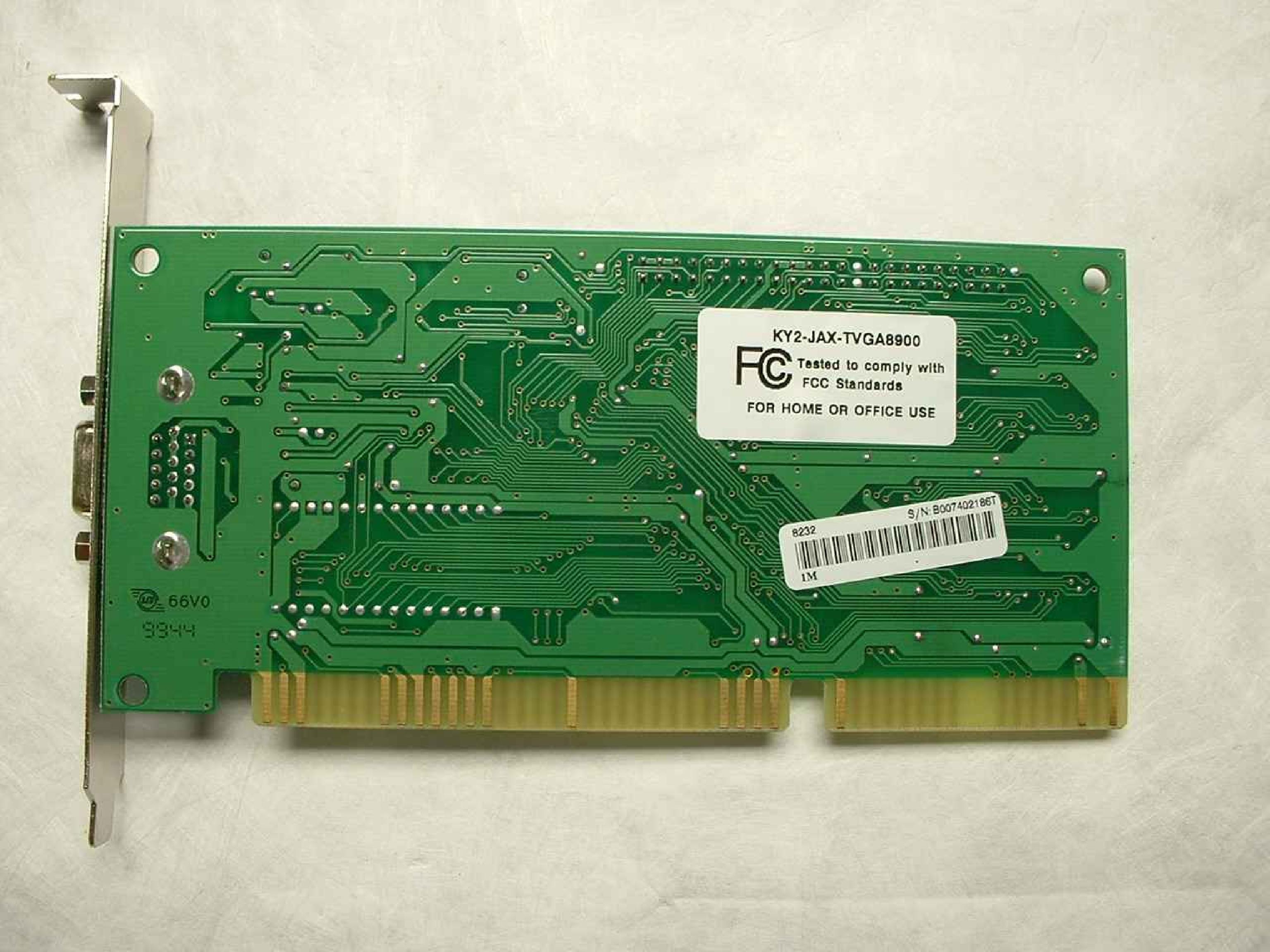 TRIDENT MICROSYSTEMS AS5562.1-TS.D 16 BIT ISA VIDEO CARD 1MB RAM