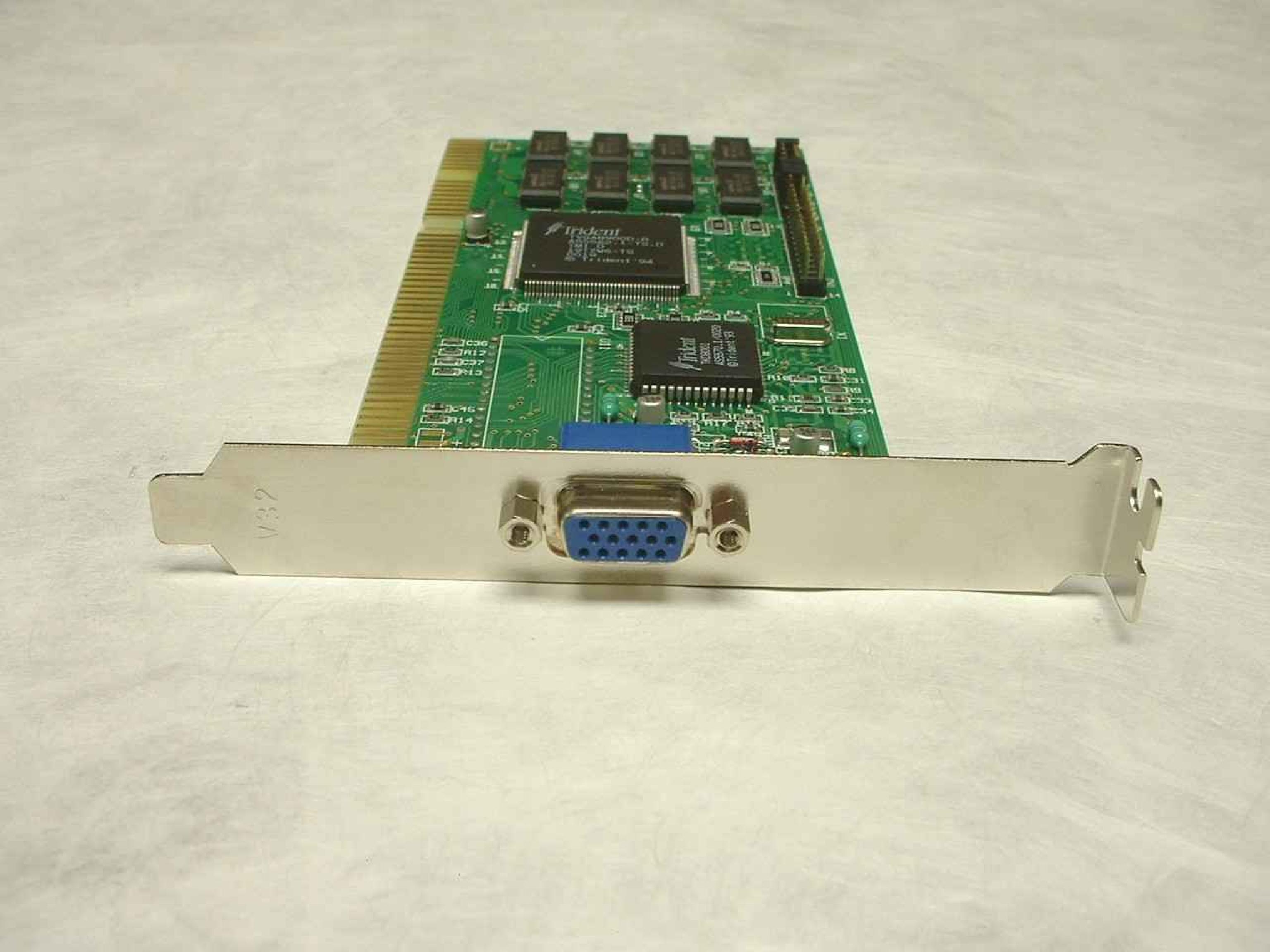 TRIDENT MICROSYSTEMS AS5562.1-TS.D 16 BIT ISA VIDEO CARD 1MB RAM