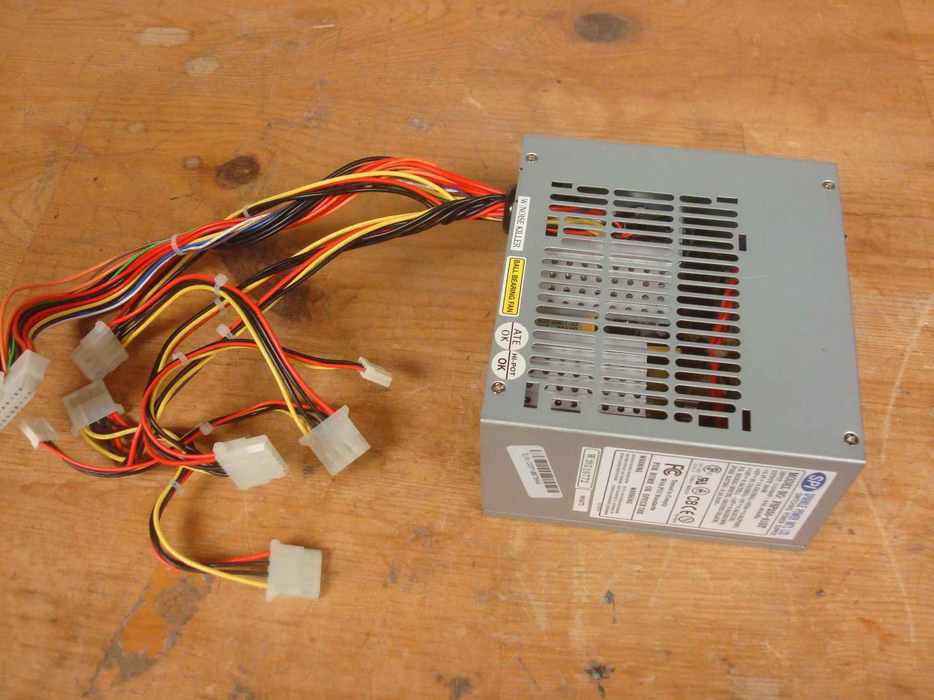 FSP GROUP / SPARKLE POWER INTL LTD / POWER MAN / YATE LOON / AOPEN / ACER FSP250-61GT 20PIN ATX POWER SUPPLY WITH REAR SWITCH