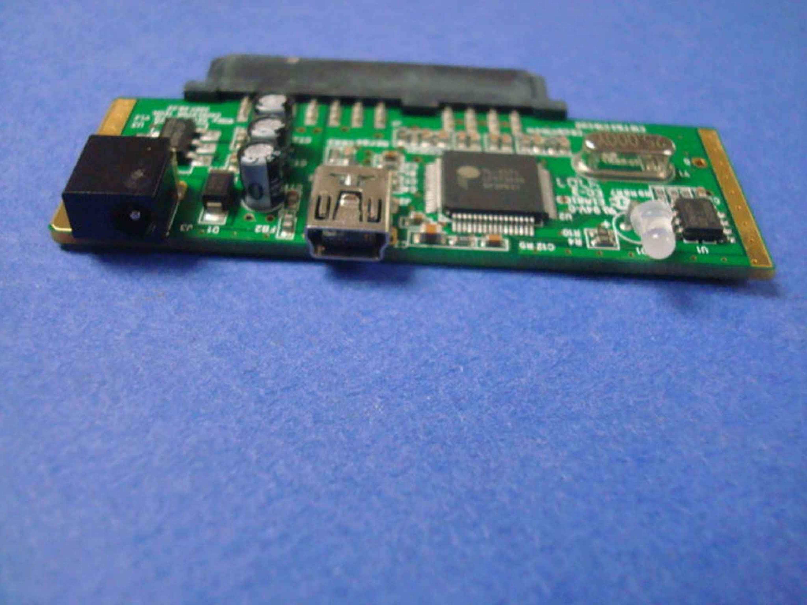 IOMEGA / EXCELSTOR PL2571 USB TO SATA INTERFACE BOARD & AC ADAPTER PCB