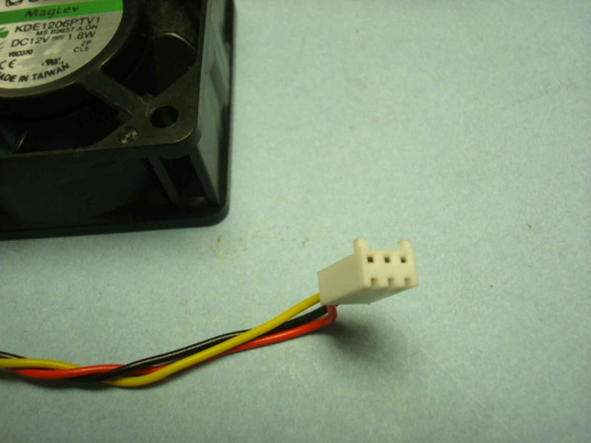 SUNON KDE1206PTV1-3WIRE CLONE FAN DC 12V 60MM BY 25MM , 18INCH 3 WIRE CABLE WITH CONNECTOR