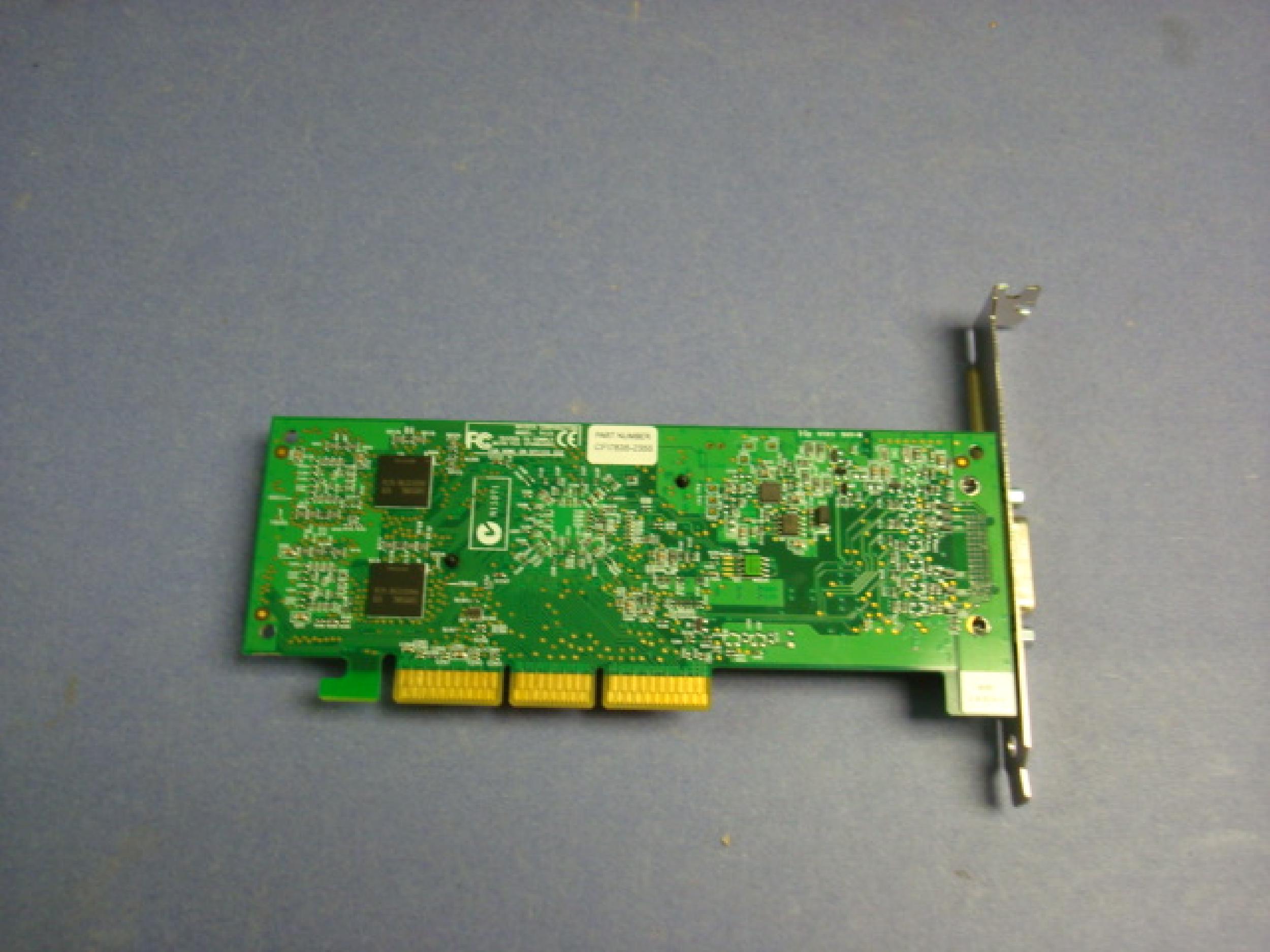 NVIDIA CFI7835-2355 AGP DUAL VGA CARD WITH DMS-60 PORT AND VGA CABLE