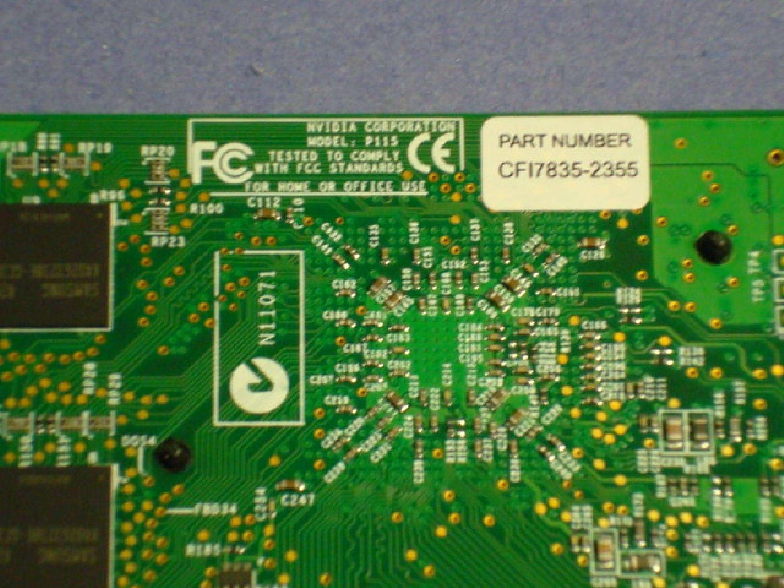 NVIDIA CFI7835-2355 AGP DUAL VGA CARD WITH DMS-60 PORT AND VGA CABLE