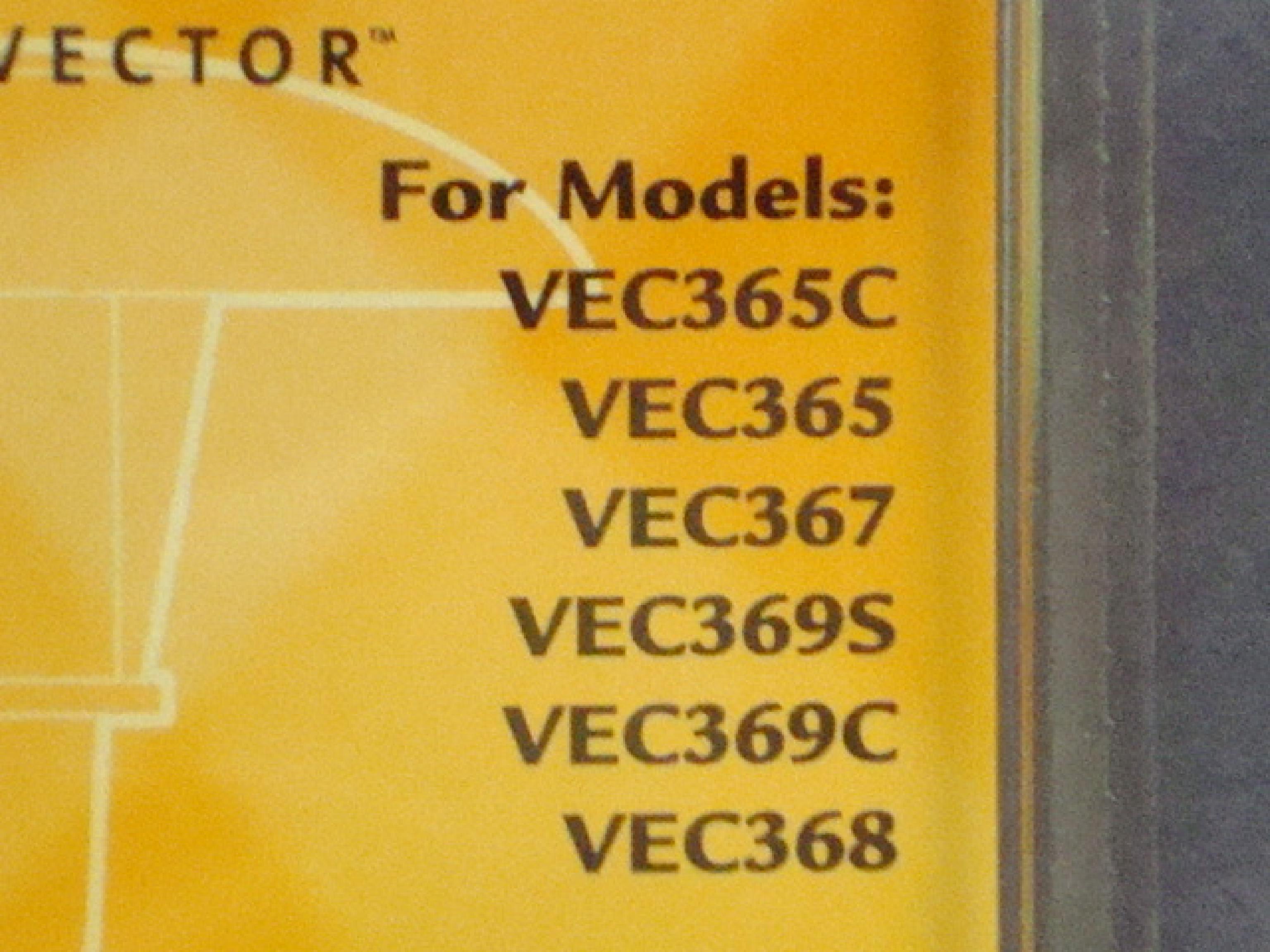 VECTOR 92080102 TWO PACK BULBS FOR VEC365C VEC365 VEC367 VEC369C VEC368