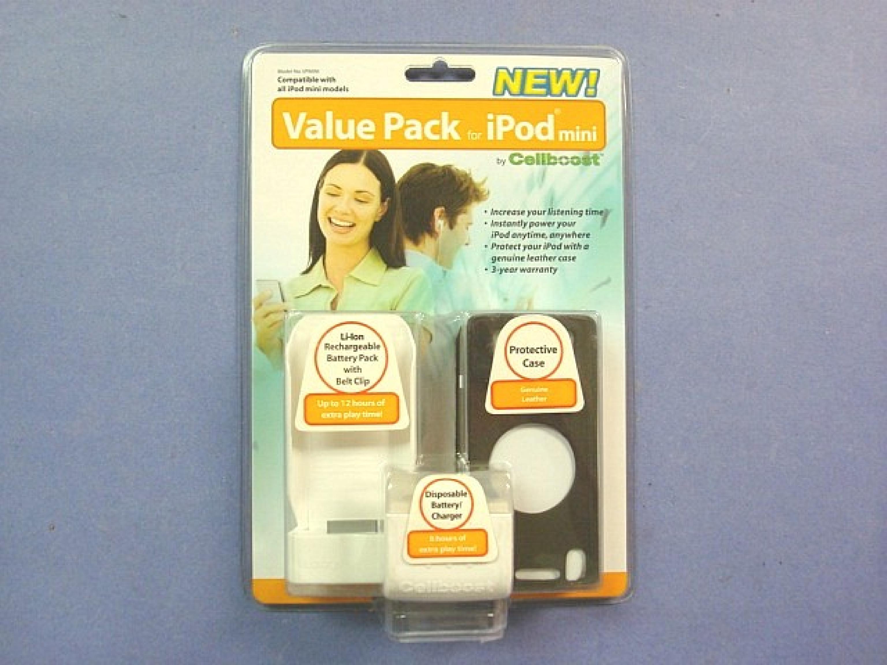 CELL BOOST VPMINI VALUE PACK FOR IPOD MINI LI-ION BATTERY CASE ETC