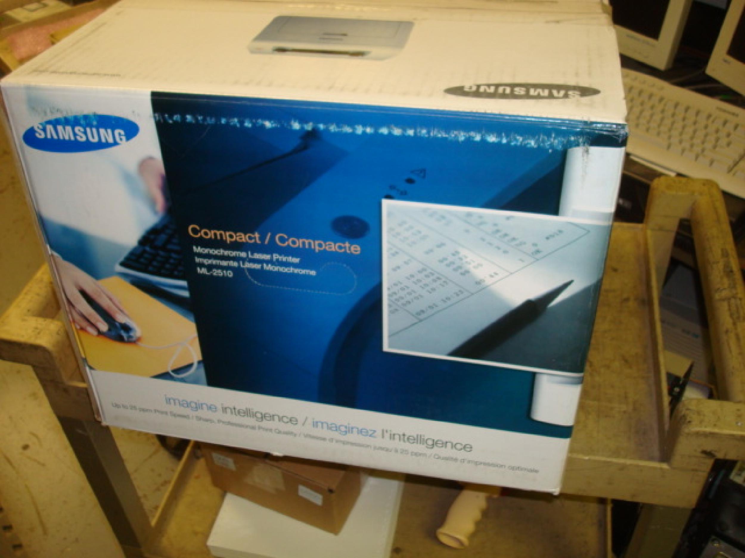 SAMSUNG ML-2510 25PPM LASER PRINTER 8MB RAM USB AND PARALLEL PORTS 250 SHEET TRAY