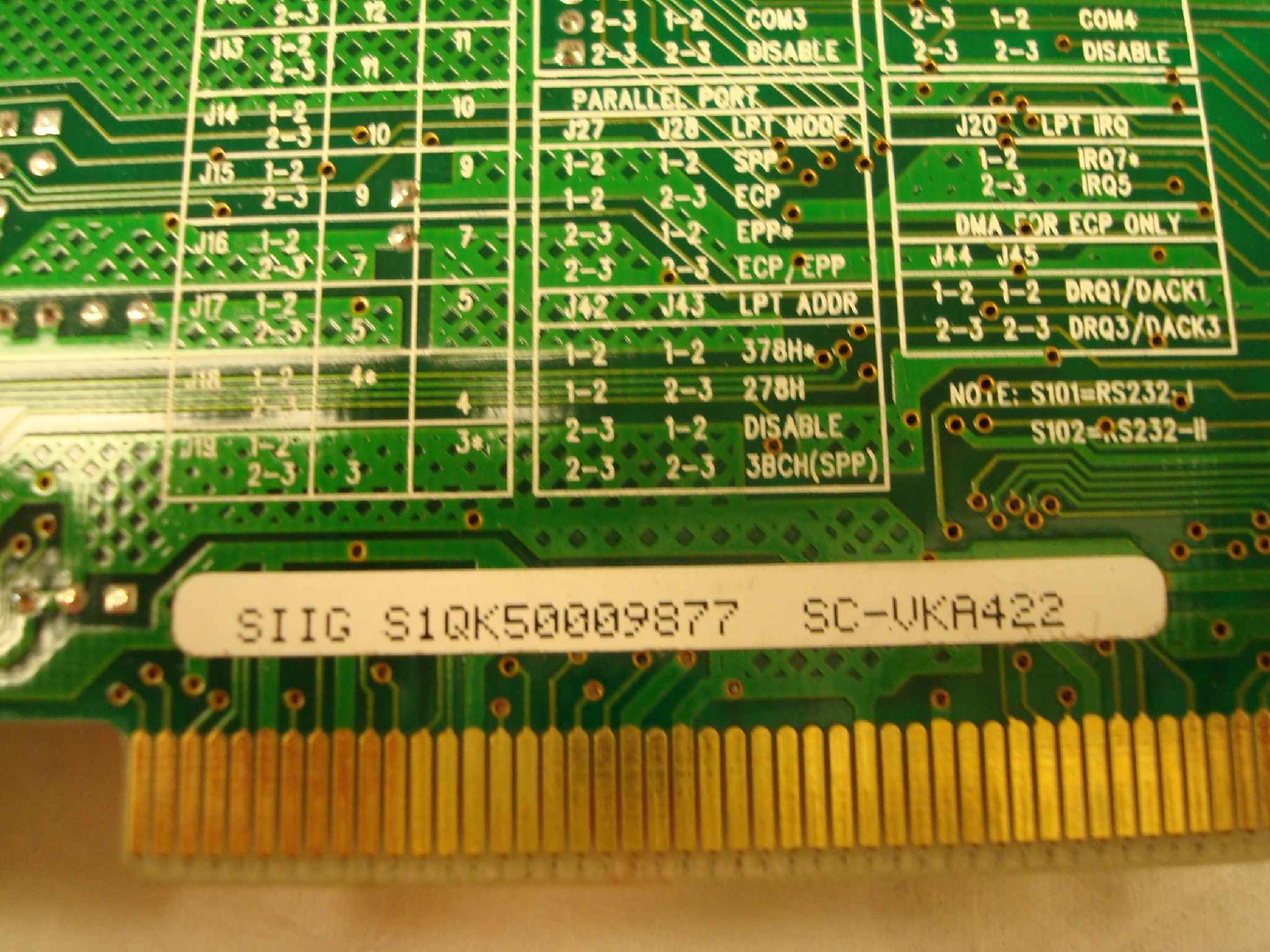 SIIG SI-1132+ OPEN BOX, VESA LOCAL BUS 2 SER, 1 PARALLEL, 1 GAME, 1 FDC, 2 IDE CONTROLERS