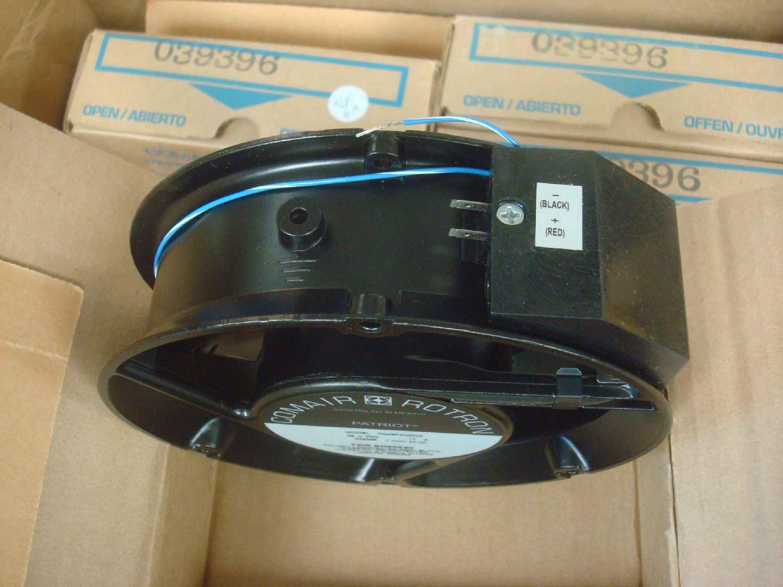 COMAIR ROTRON PQ48F4NDNX 48 VOLT DC FAN 170MM ROUND FEATHERED PATRIOT DC