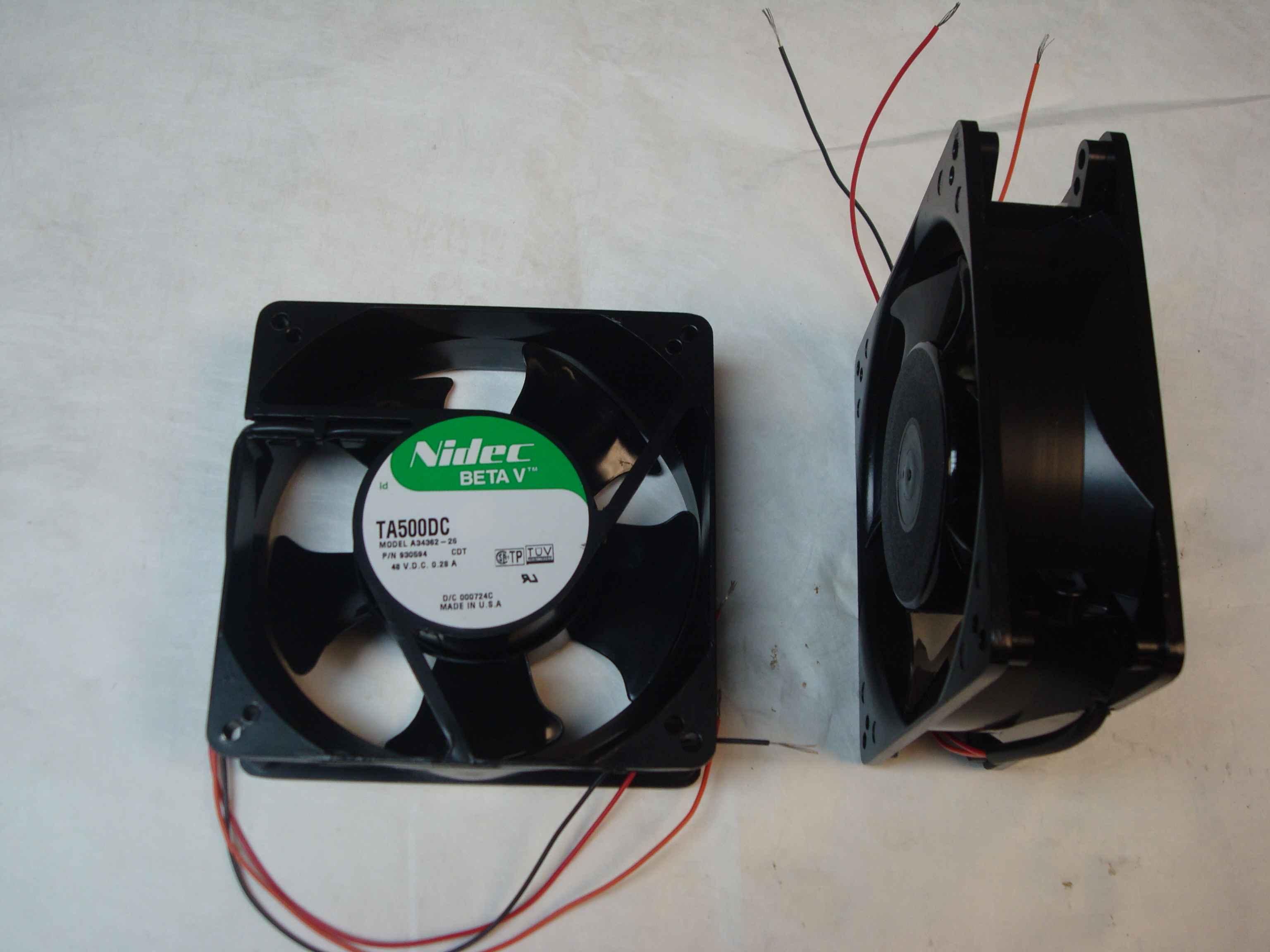 NIDEC 000724C 48 VOLT DC FAN 127MM 38MM THICK BETA V 3 WIRE