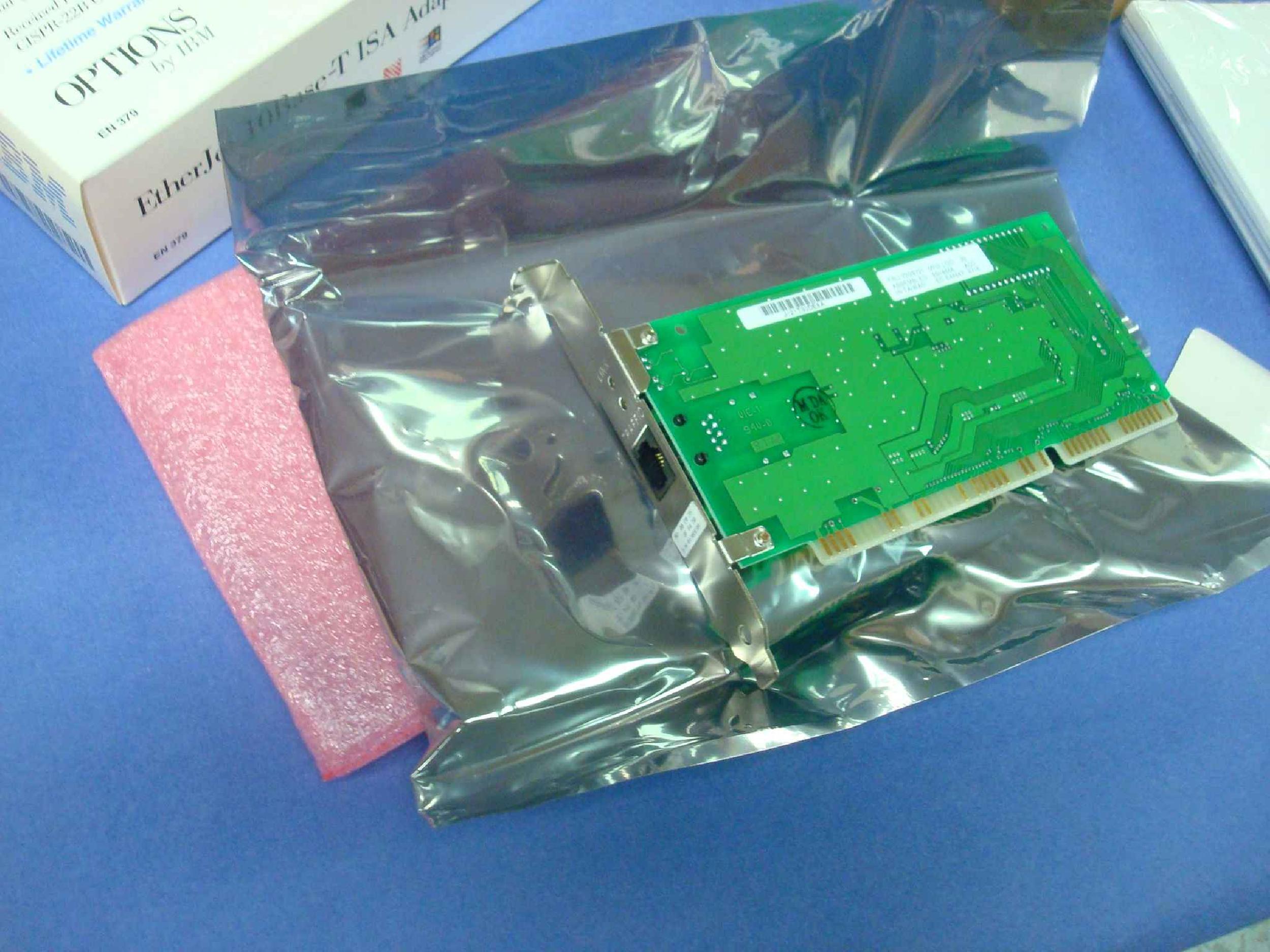 IBM P739379 RETAIL BOX, ETHERJET 10BASE T ISA ADAPTER RJ45 TBT ETHERNET