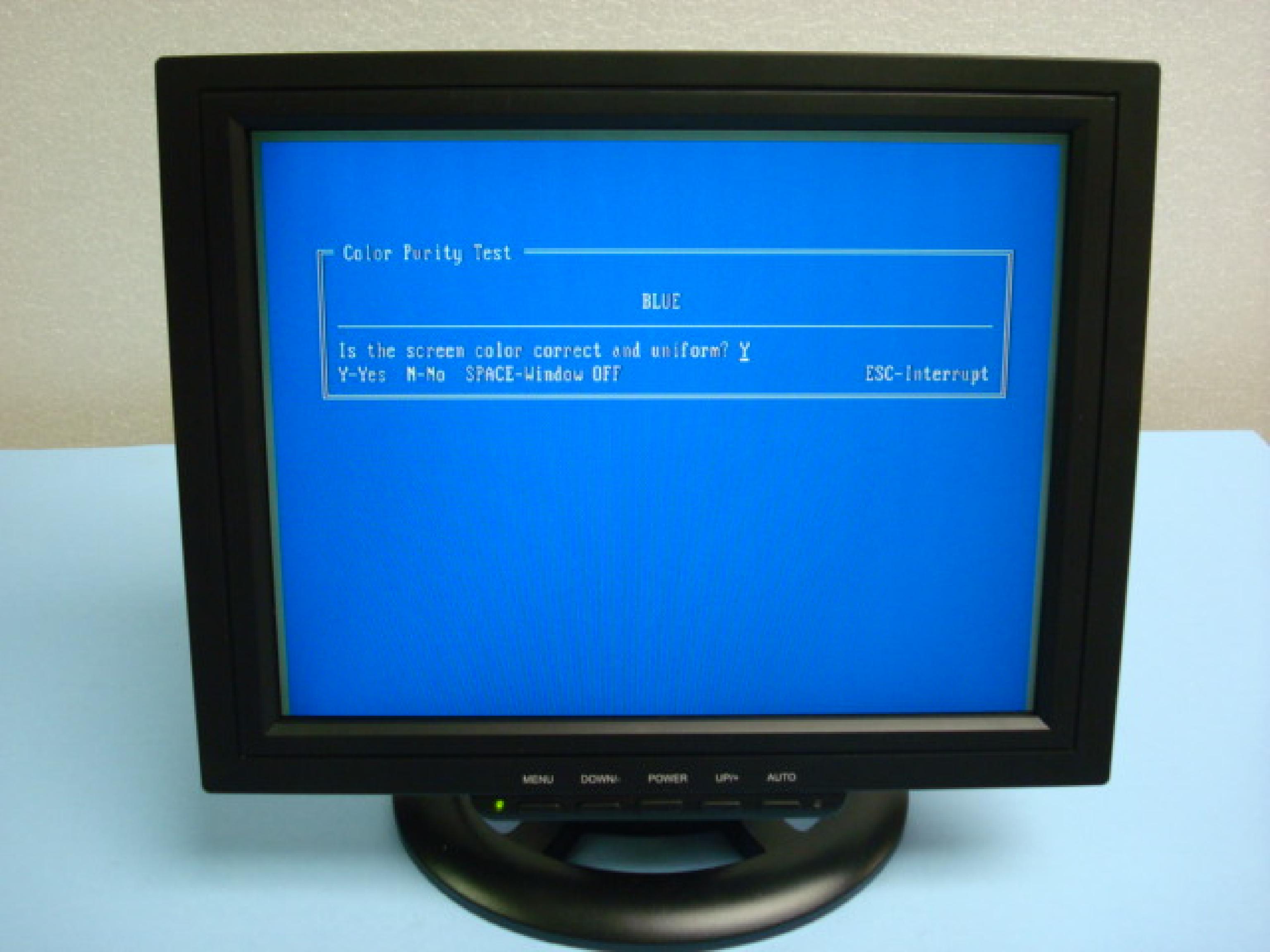 GOLDSTAR 1420 CLONE COMPATIBLE MONITOR IN STOCK COLOR CGA AND EGA COMPATIBLE 14INCH MONITOR WITH AMBER TEXT MODE