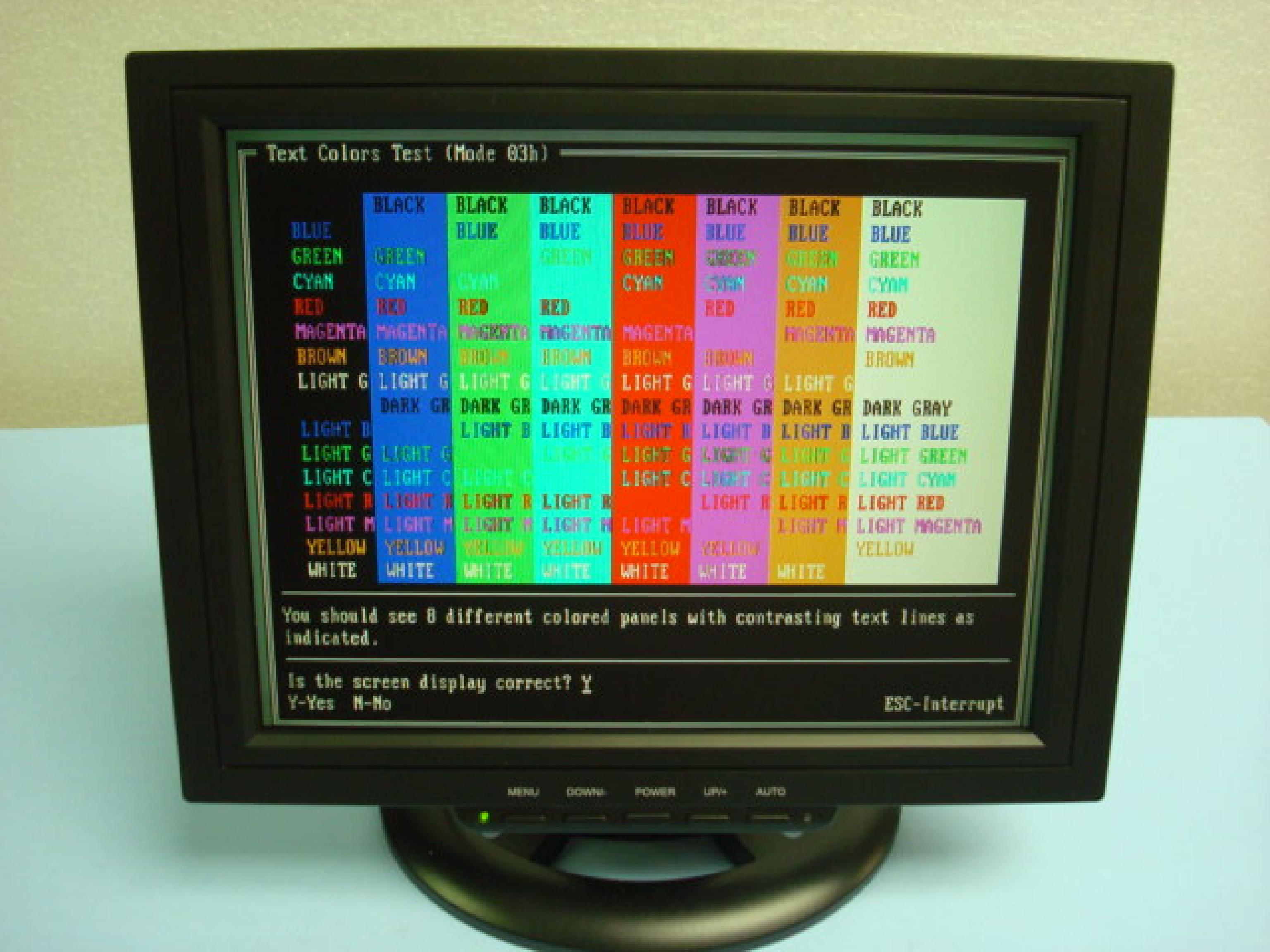 GOLDSTAR 1420 CLONE COMPATIBLE MONITOR IN STOCK COLOR CGA AND EGA COMPATIBLE 14INCH MONITOR WITH AMBER TEXT MODE