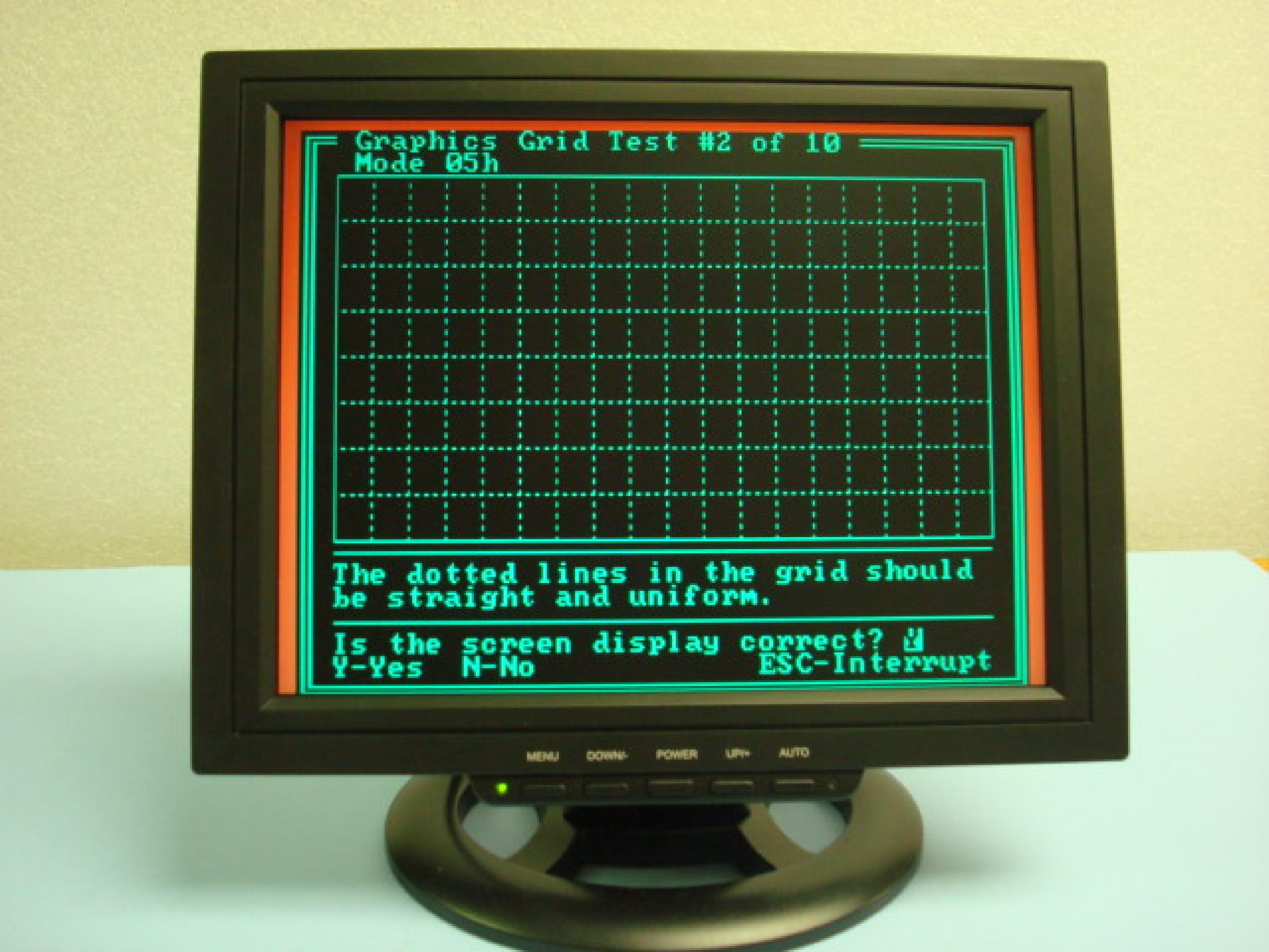 GOLDSTAR 1420 CLONE COMPATIBLE MONITOR IN STOCK COLOR CGA AND EGA COMPATIBLE 14INCH MONITOR WITH AMBER TEXT MODE