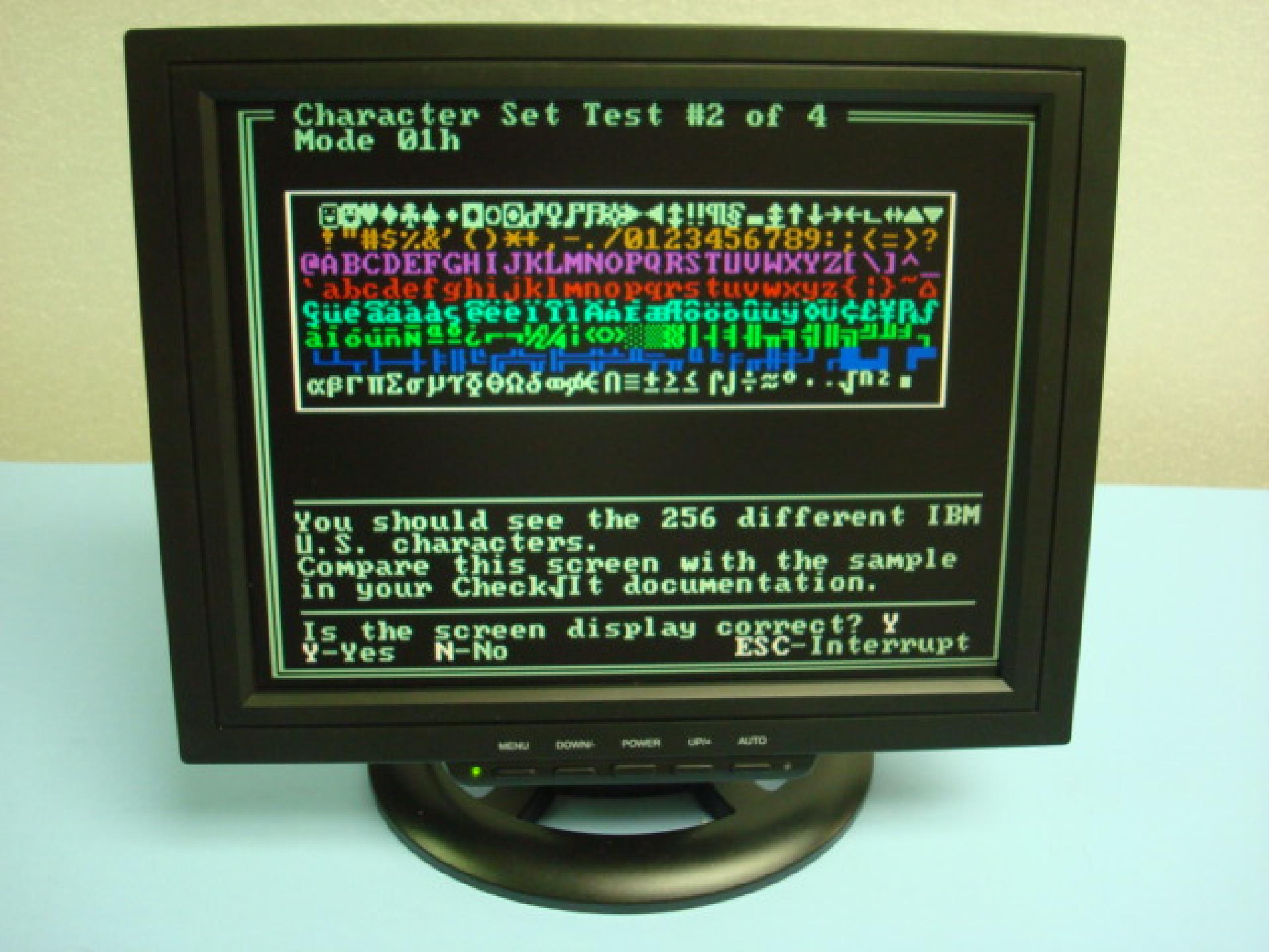 GOLDSTAR 1410 PLUS COMPATIBLE MONITOR IN STOCK COLOR CGA COMPATIBLE 14INCH WITH OPTIONAL GREEN TEXT MODE