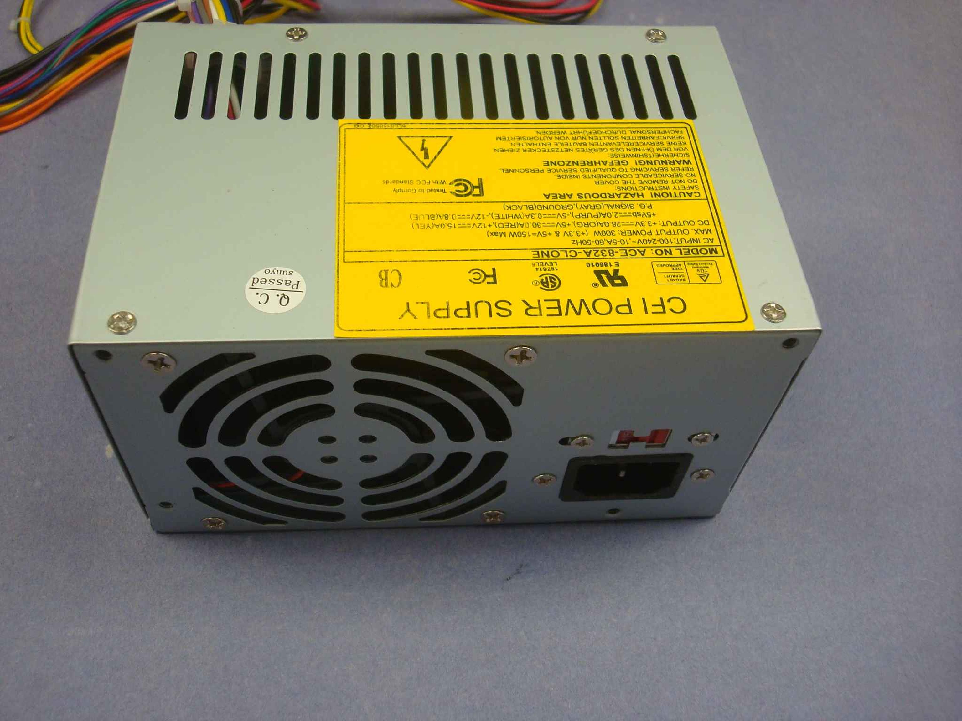 ICP ELECTRONICS ACE-832A CLONE CLONE 300 WATT POWER SUPPLY ATX