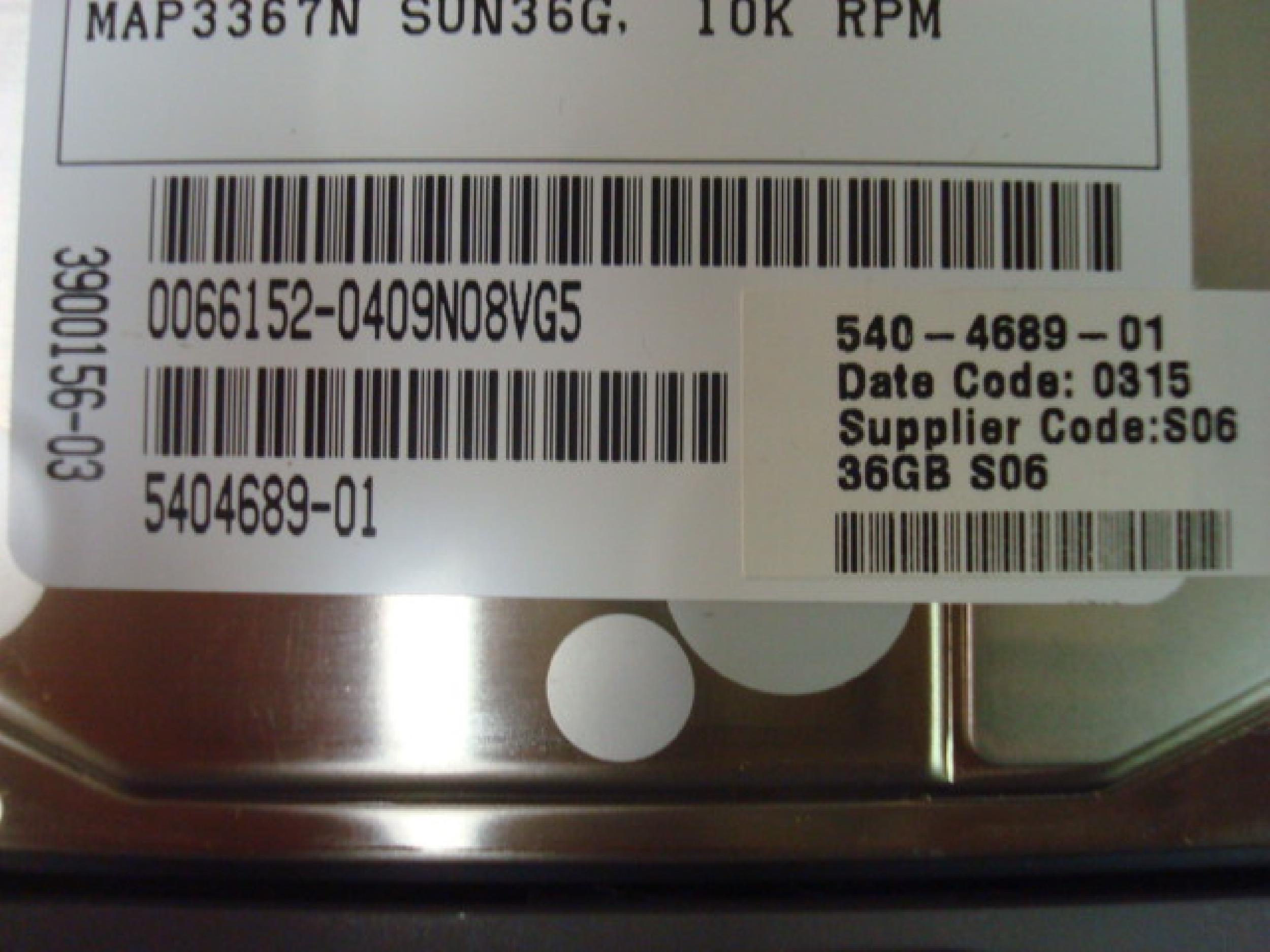SUN MICROSYSTEMS N25UTA1-9S-512AV1 SUN FIRE V120 SERVER ULTRASPARC 650 36GB 10K RPM DRIVE, 512MB RAM, 650MHZ CPU