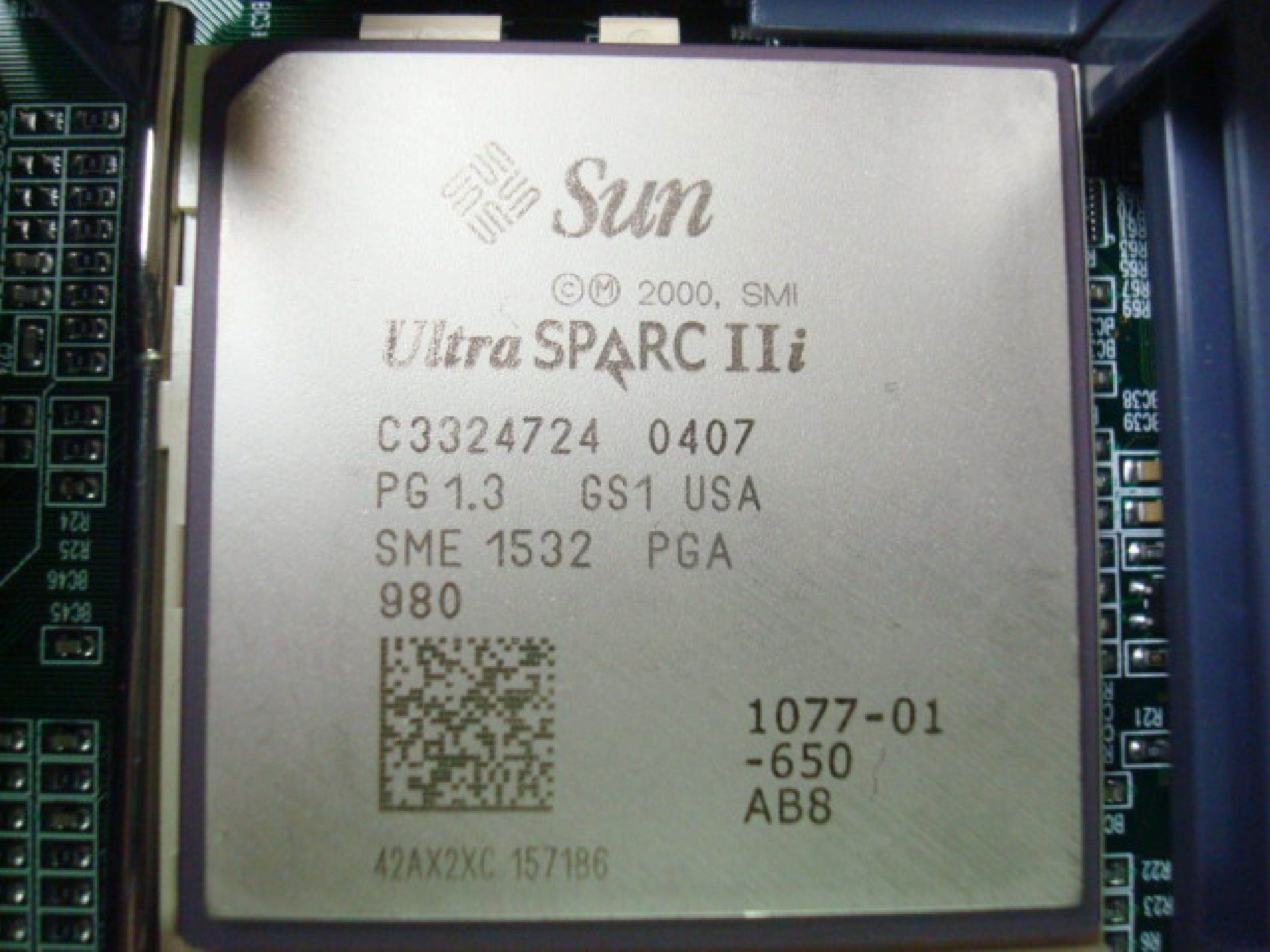 SUN MICROSYSTEMS AR-78493-GSI-ACUST SUN FIRE V120 SERVER ULTRASPARC 650 36GB 10K RPM DRIVE, 512MB RAM, 650MHZ CPU