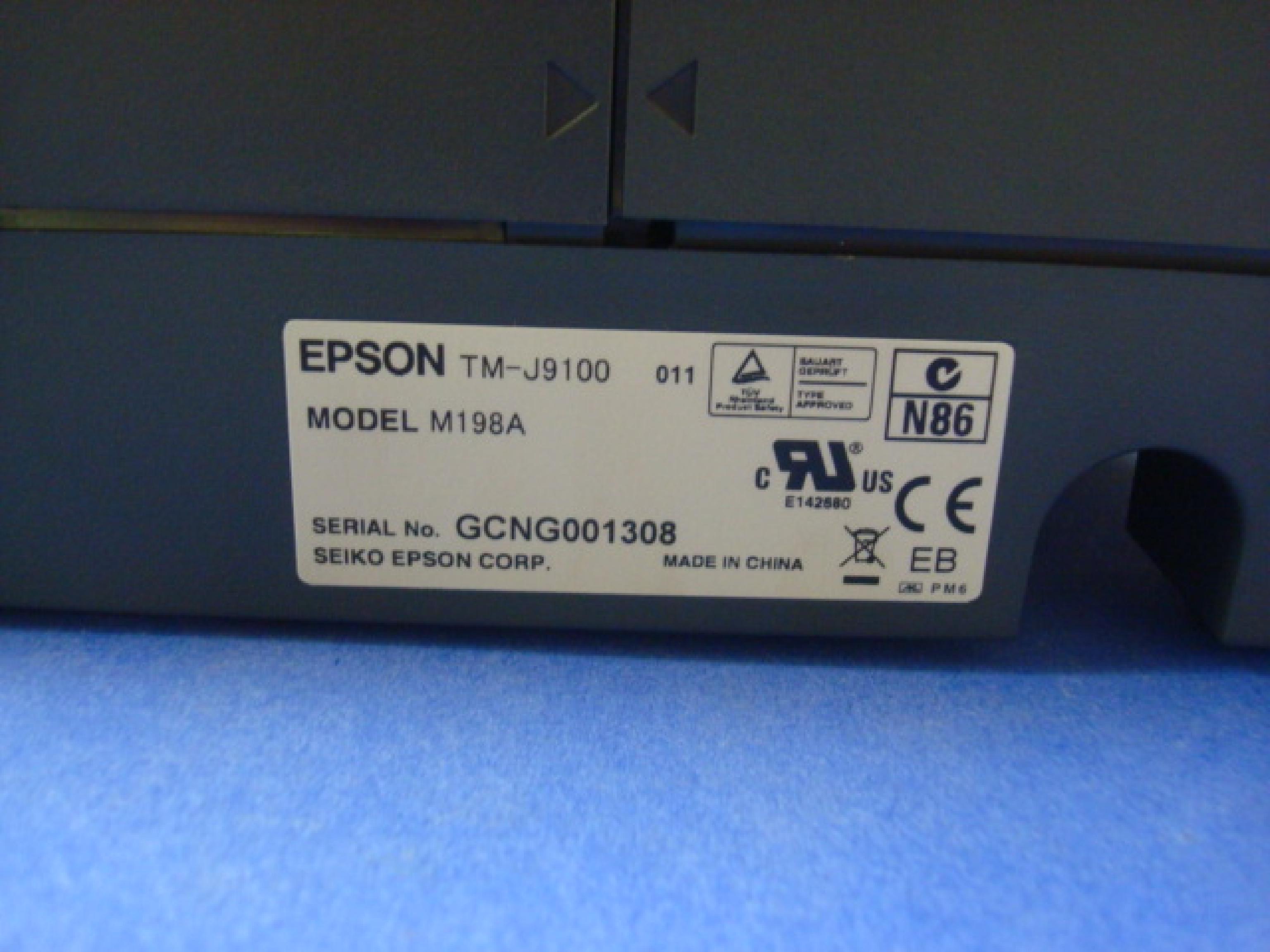 EPSON TM-J9100 OPEN BOX, CHECK SCANNER WITH 2 COLOR PRINTER