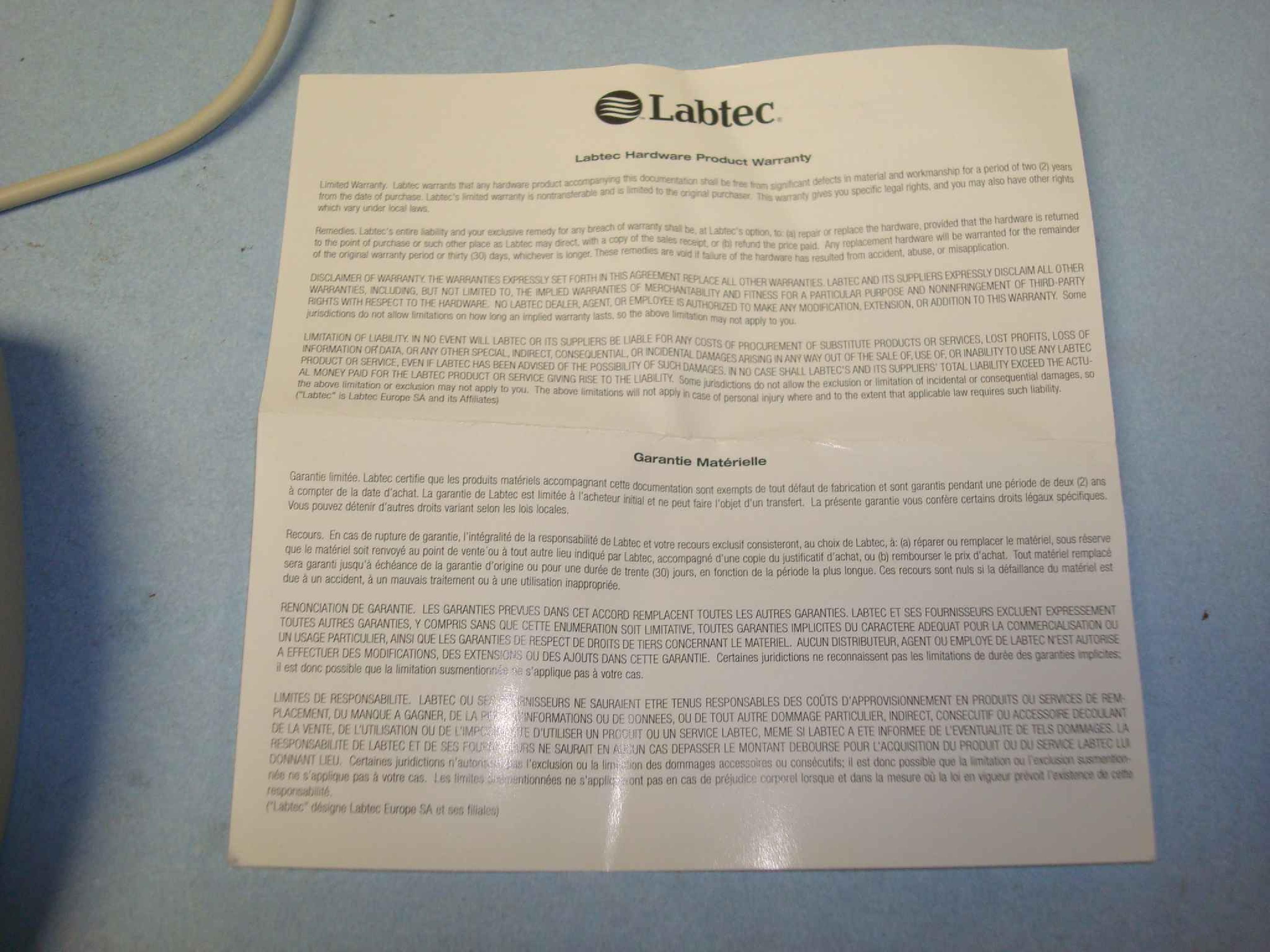 LABTEC M-CAC64 MOUSE, MICROSOFT COMPATIBLE, SERIAL AND PS2