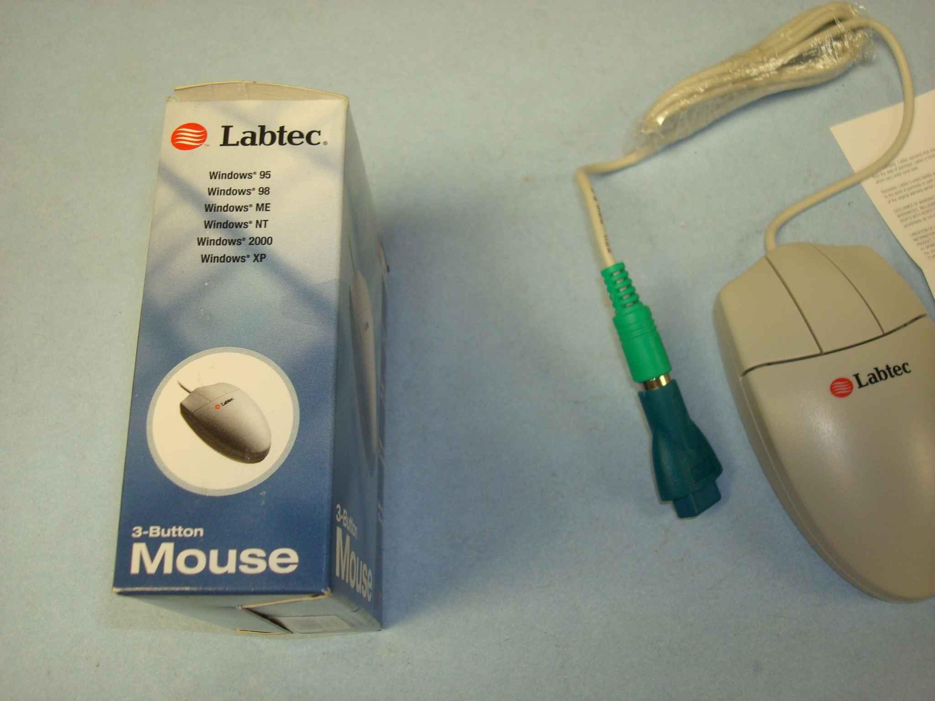 LABTEC M-CAC64 MOUSE, MICROSOFT COMPATIBLE, SERIAL AND PS2