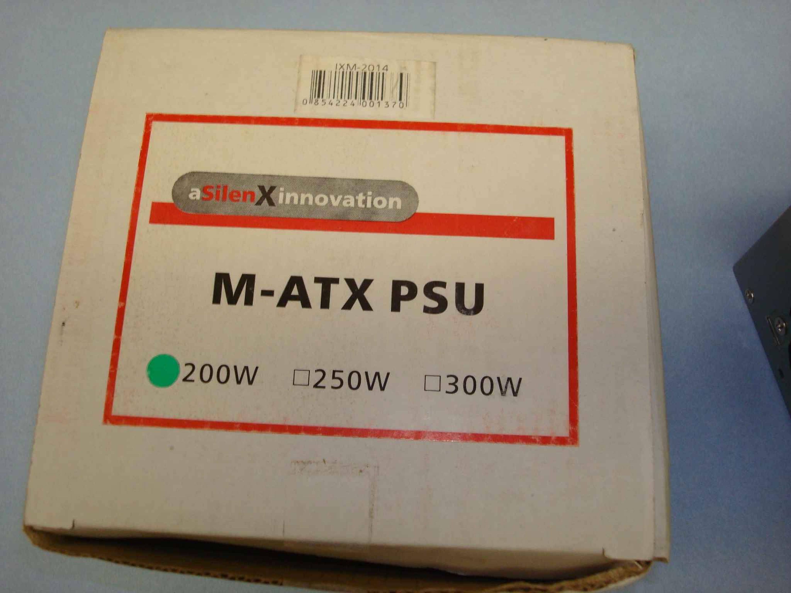 ASILENXINNOVATION M-ATX PSU M-ATX PSU ATX POWER SUPPLY 125MM BY 98MM BY 64MM, P6 AT 300MM, 20PIN ATX 200MM, P4 4PIN ATX AT 320MM, CABLE1 MOLEX 300MM 420MM, CABLE2 MOLEX 300MM 420MM BERG 550MM