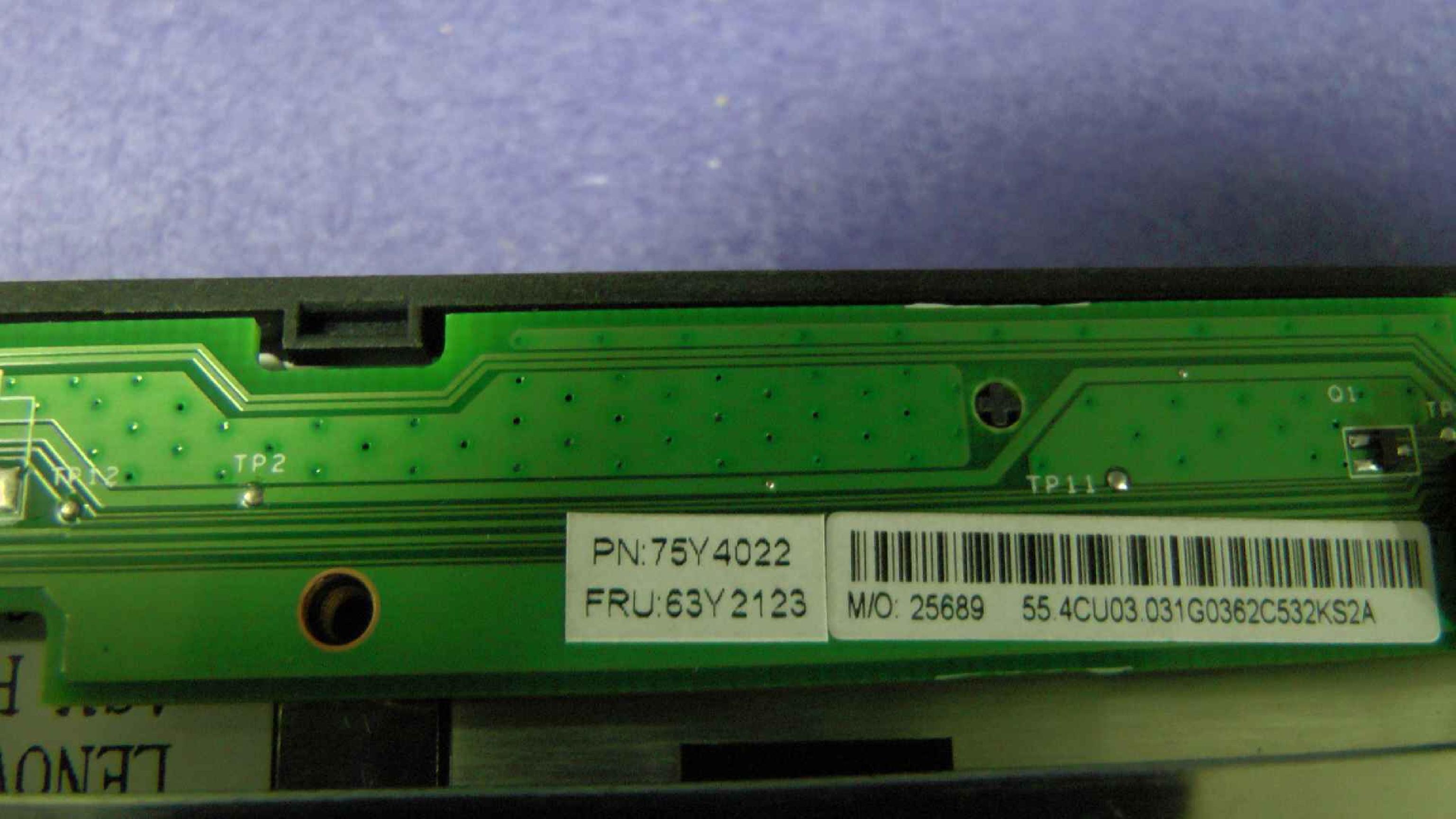 LENOVO / IBM 63Y2123 CIRCUIT CARD FOR LCD LED BACKLIT DISPLAY SCREEN 1600X900