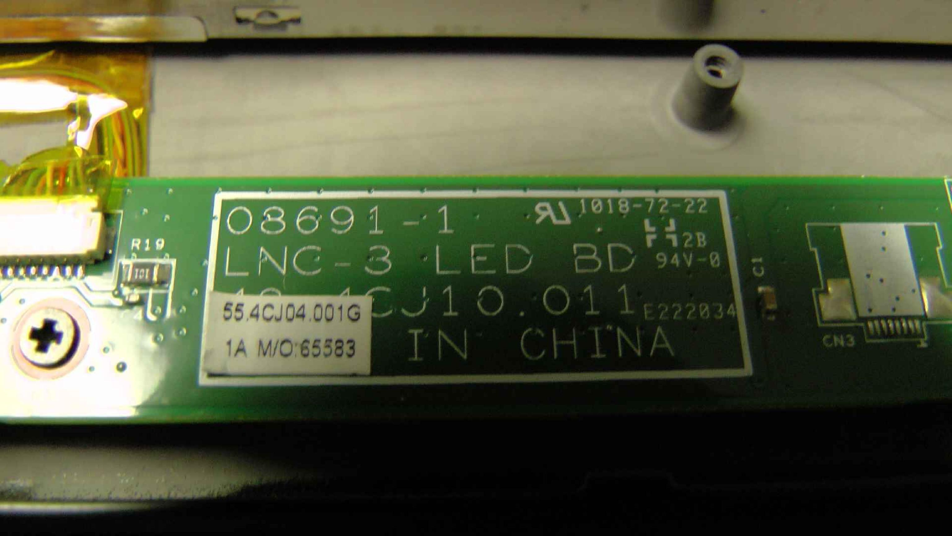 LENOVO / IBM 0869-1 LED CONTROL BOARD FOR THINKPAD LED LCD