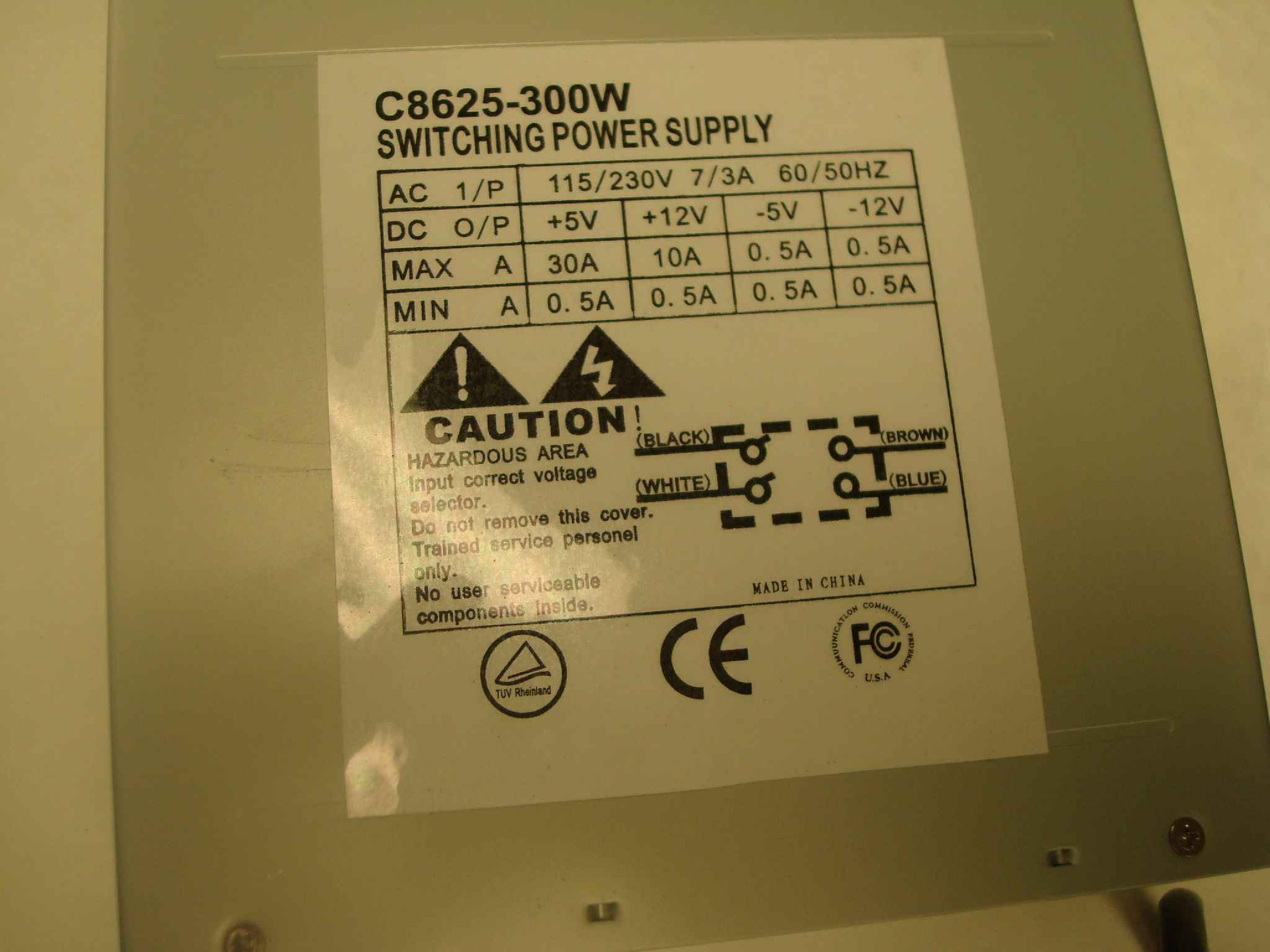 CFI C8625-300W AT POWER SUPPLY