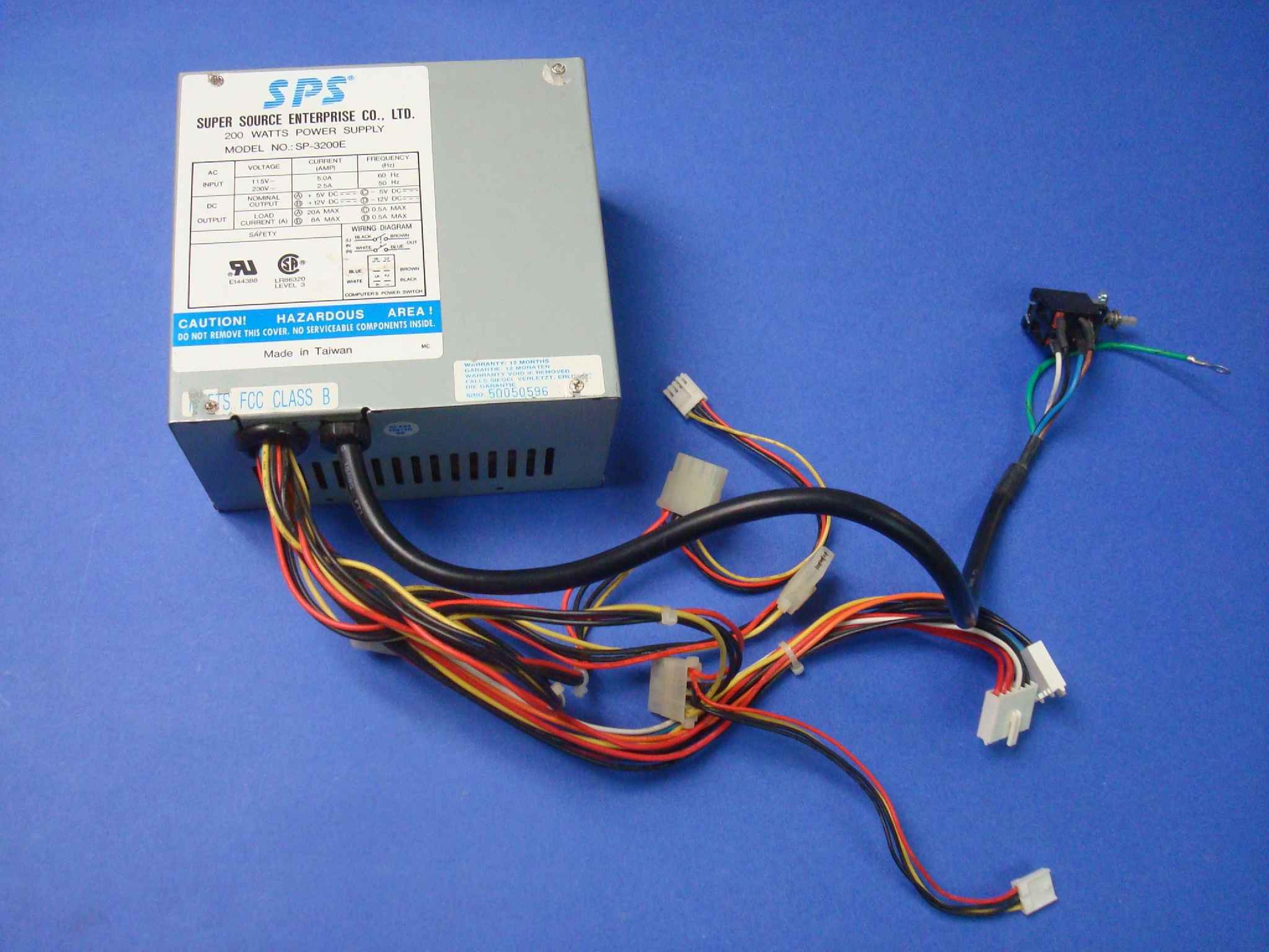 SPS SP2-3200E CLONE 200 WATT AT POWER SUPPLY