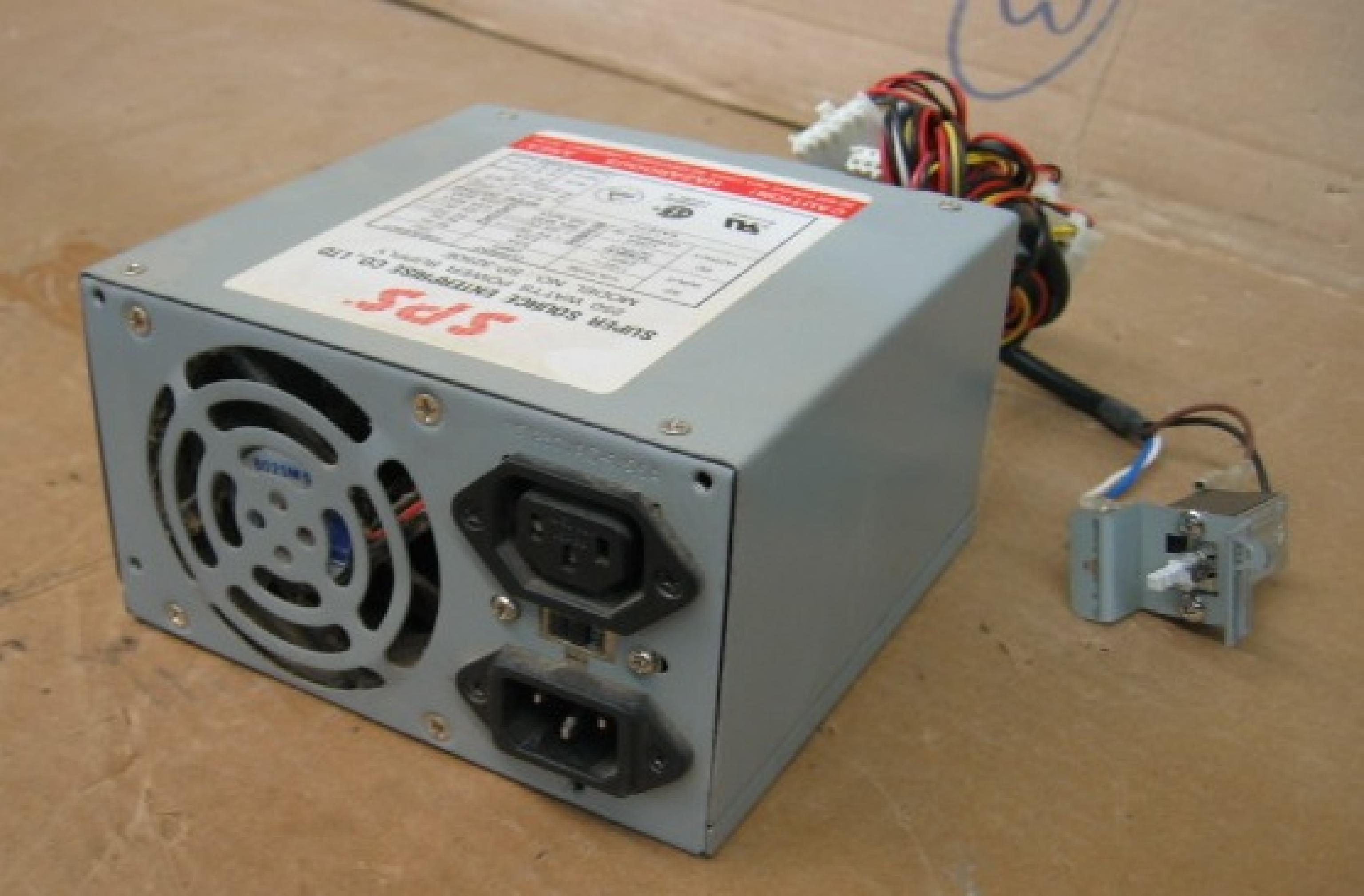 SUPER SOURCE ENTERPRISE CO SP-3250E CLONE 250 WATT AT POWER SUPPLY